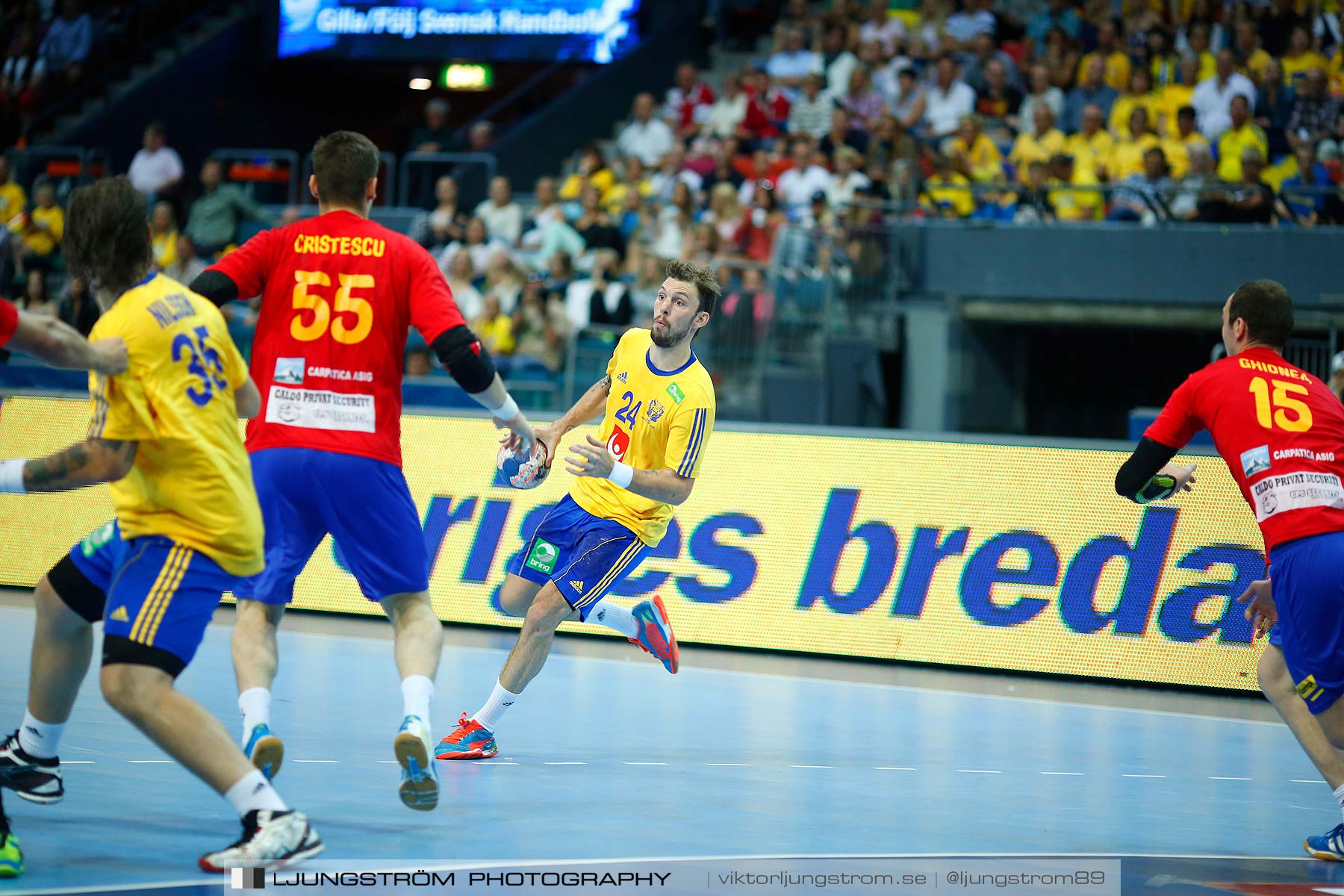 VM-kval Sverige-Rumänien 27-21,herr,Scandinavium,Göteborg,Sverige,Handboll,,2014,148498