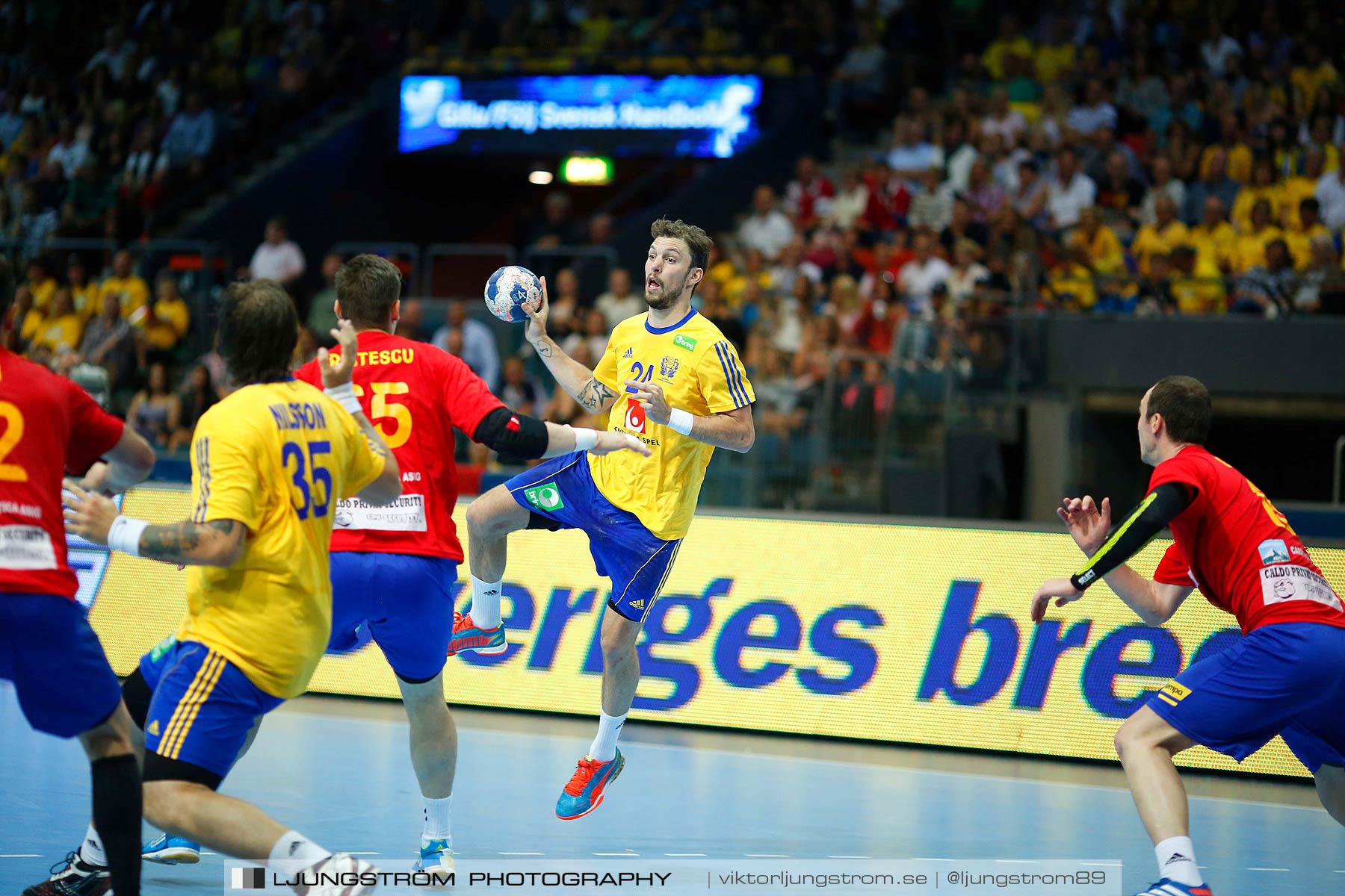 VM-kval Sverige-Rumänien 27-21,herr,Scandinavium,Göteborg,Sverige,Handboll,,2014,148499