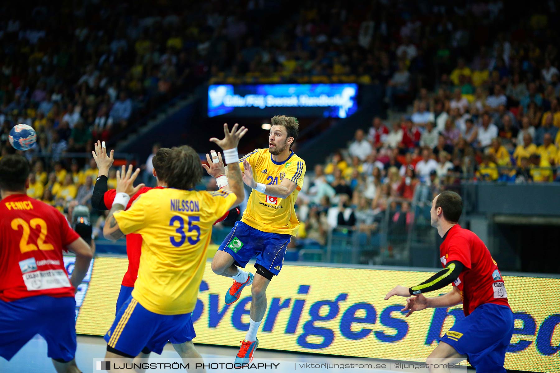 VM-kval Sverige-Rumänien 27-21,herr,Scandinavium,Göteborg,Sverige,Handboll,,2014,148500
