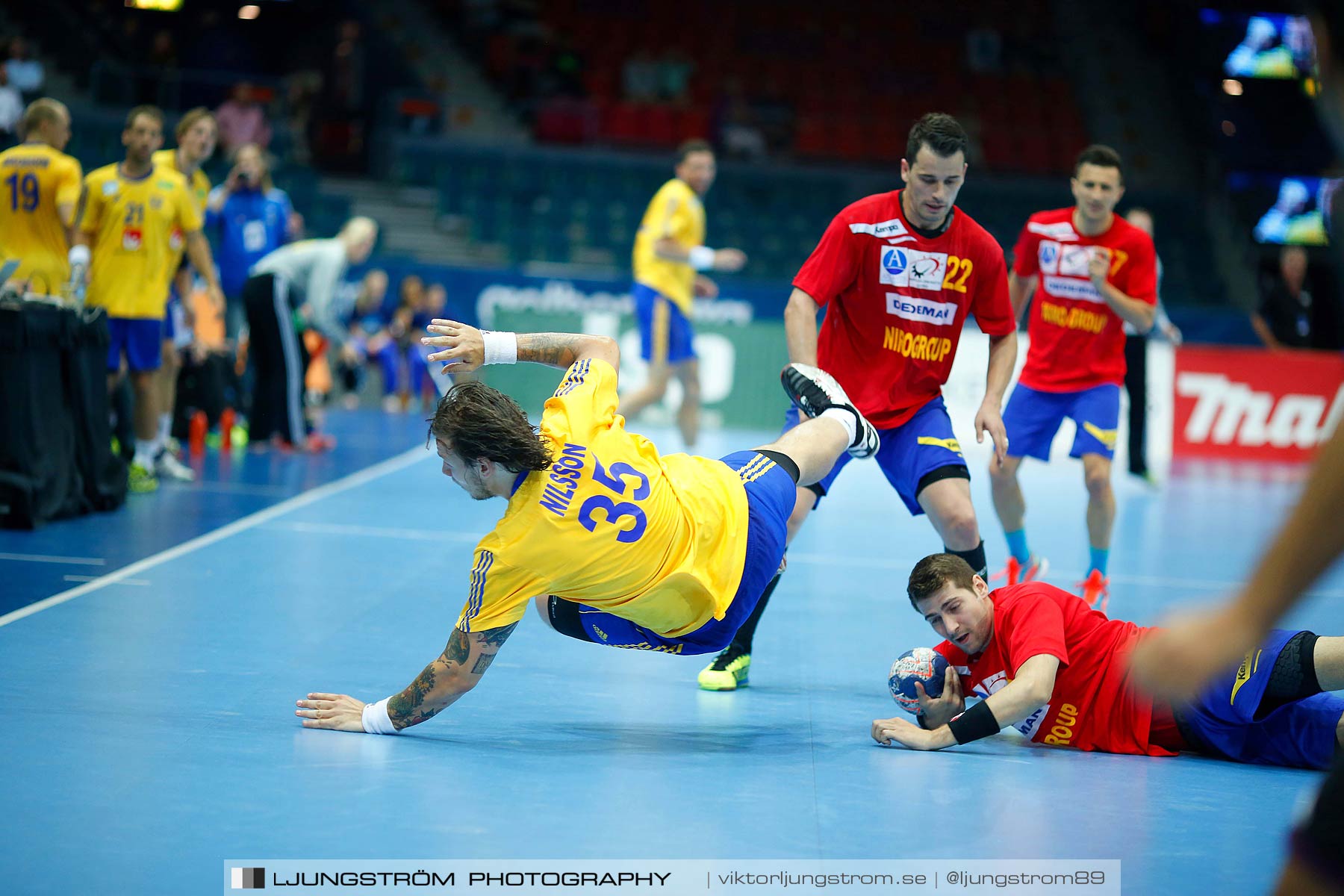 VM-kval Sverige-Rumänien 27-21,herr,Scandinavium,Göteborg,Sverige,Handboll,,2014,148552