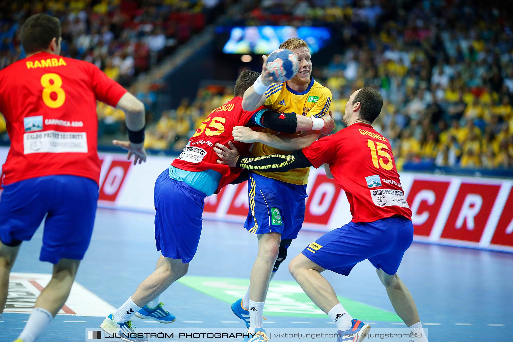 VM-kval Sverige-Rumänien 27-21,herr,Scandinavium,Göteborg,Sverige,Handboll,,2014,148559