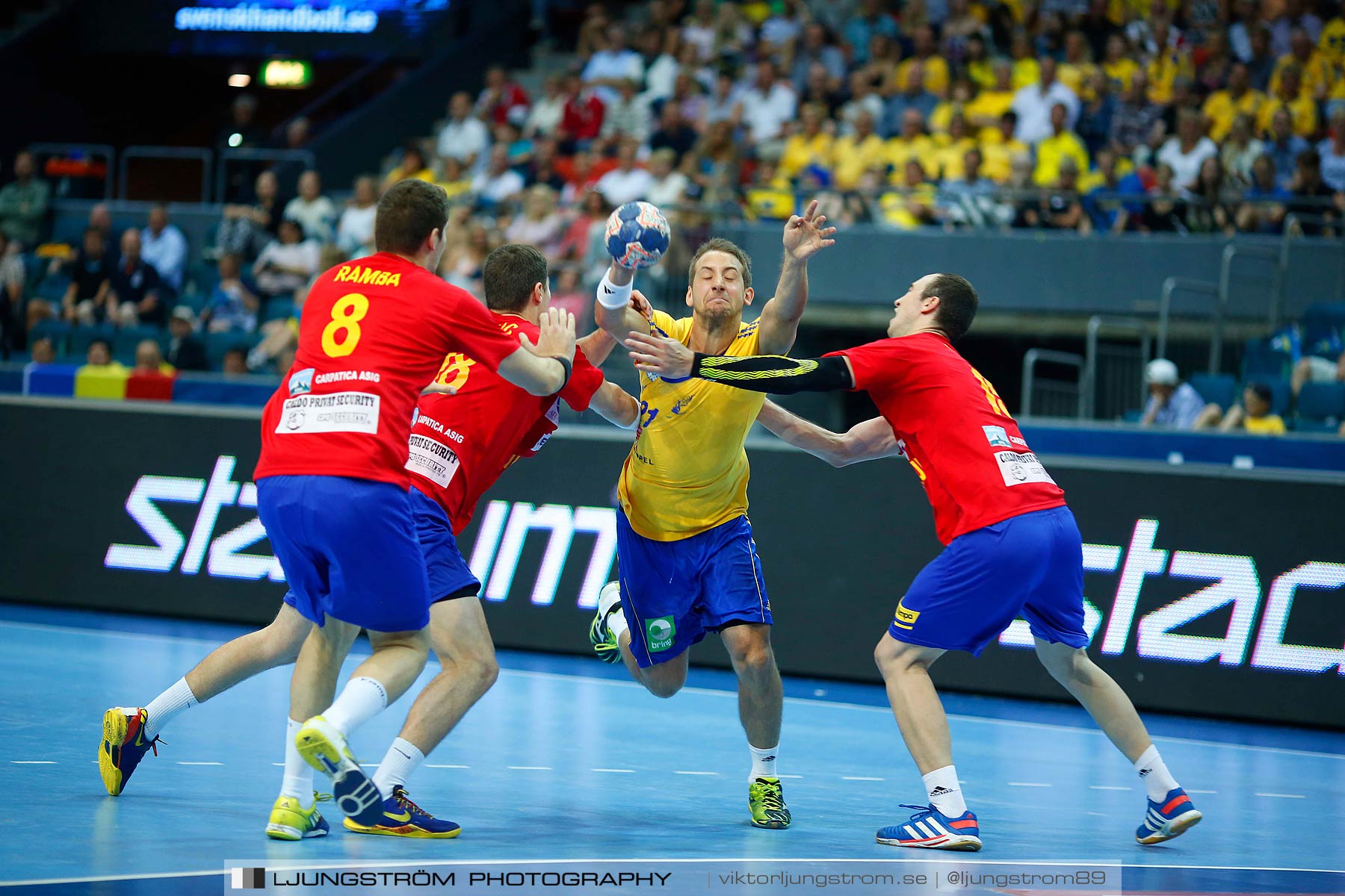 VM-kval Sverige-Rumänien 27-21,herr,Scandinavium,Göteborg,Sverige,Handboll,,2014,148583