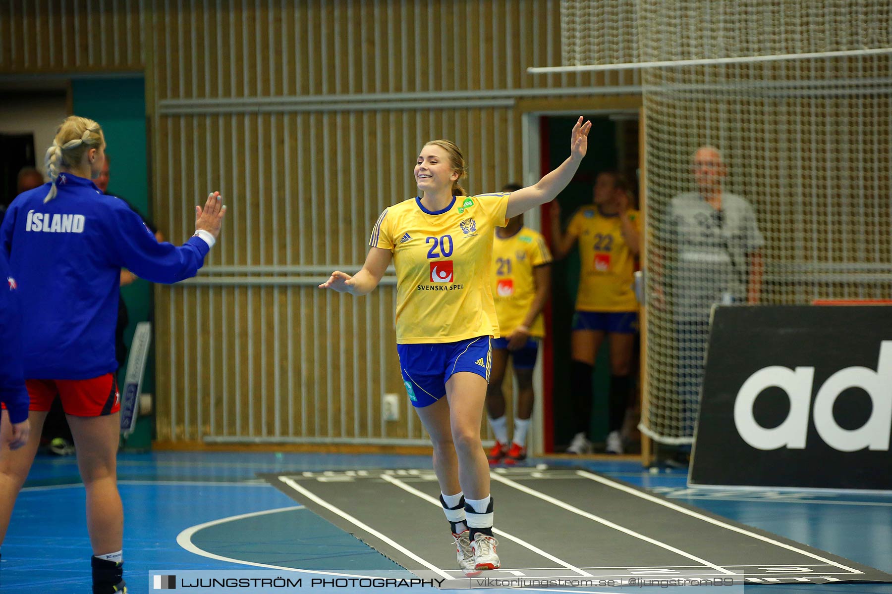 Landskamp Sverige-Island 32-24,dam,Arena Skövde,Skövde,Sverige,Handboll,,2014,150514