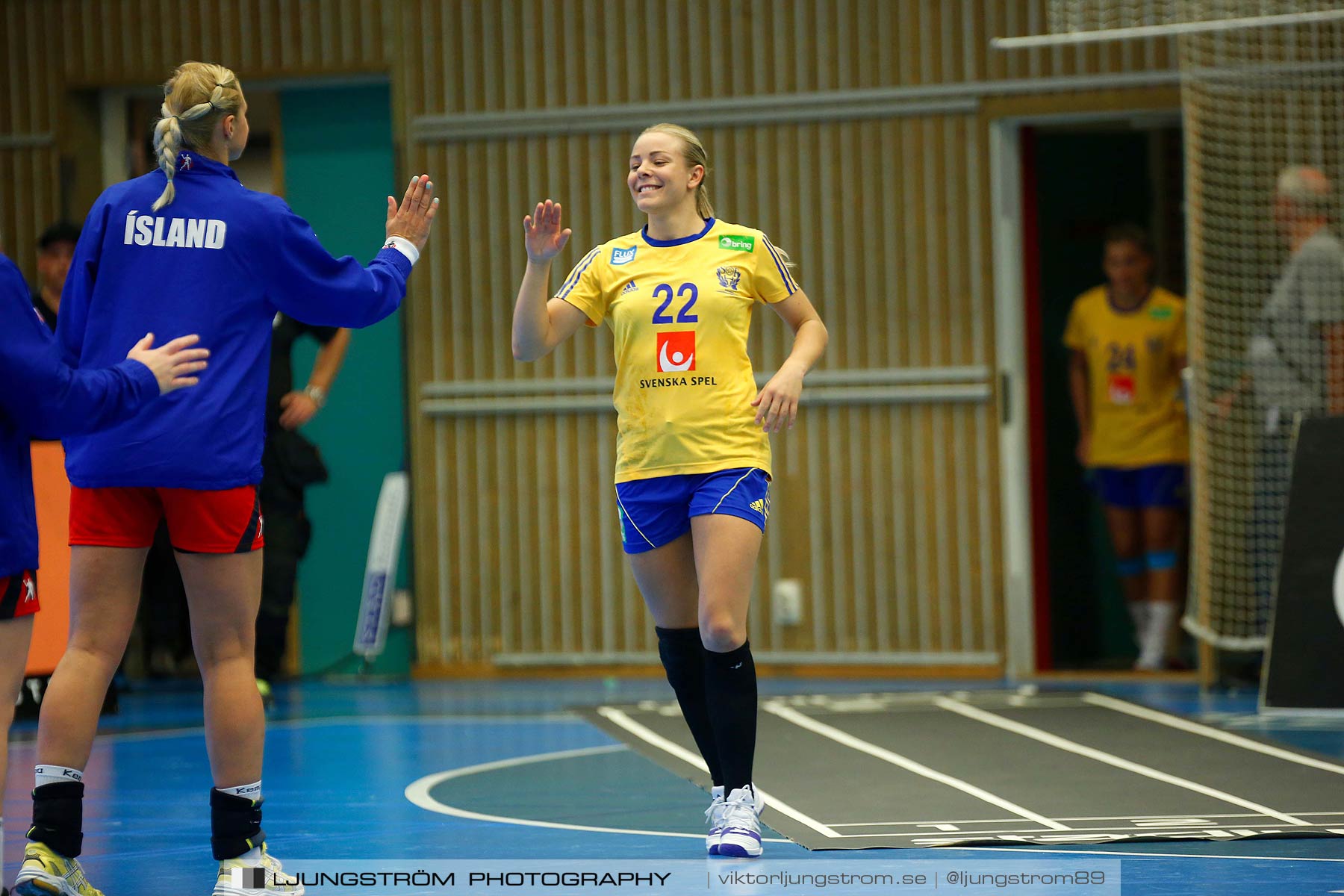 Landskamp Sverige-Island 32-24,dam,Arena Skövde,Skövde,Sverige,Handboll,,2014,150531