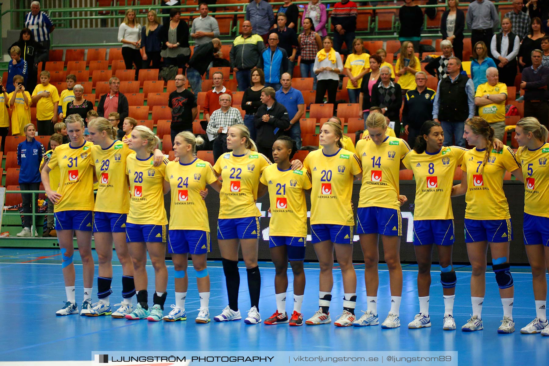 Landskamp Sverige-Island 32-24,dam,Arena Skövde,Skövde,Sverige,Handboll,,2014,150618