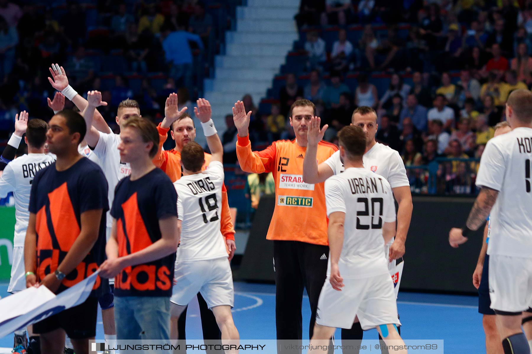 EM-kval Sverige-Slovakien 27-22,herr,Hovet,Stockholm,Sverige,Handboll,,2015,151742