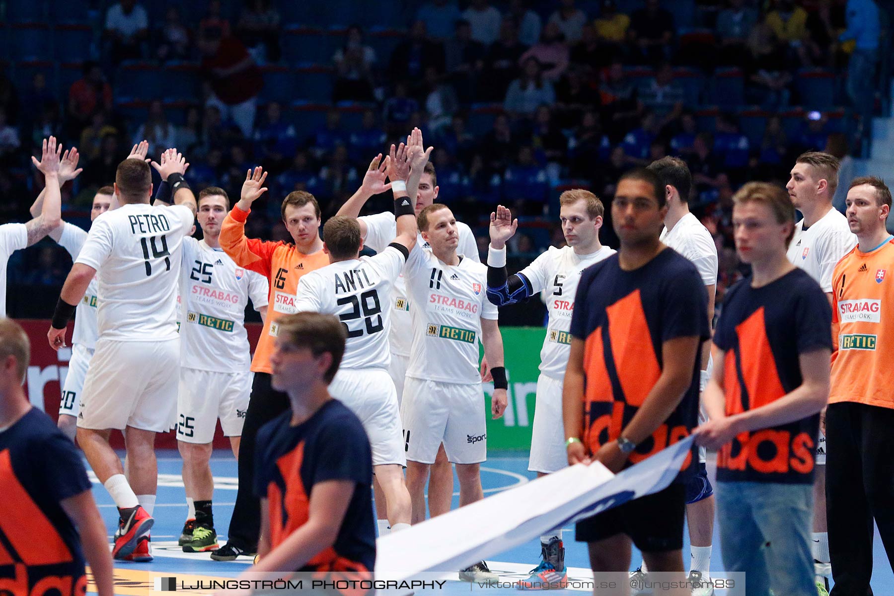 EM-kval Sverige-Slovakien 27-22,herr,Hovet,Stockholm,Sverige,Handboll,,2015,151747