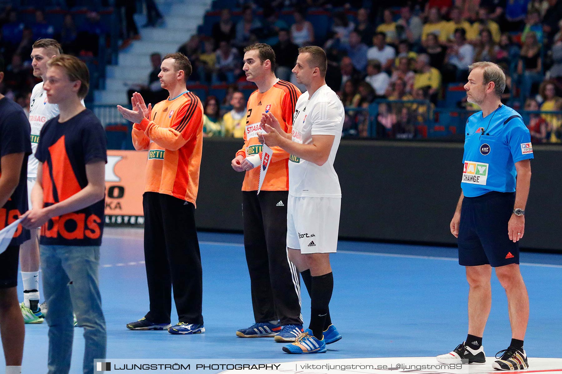 EM-kval Sverige-Slovakien 27-22,herr,Hovet,Stockholm,Sverige,Handboll,,2015,151754