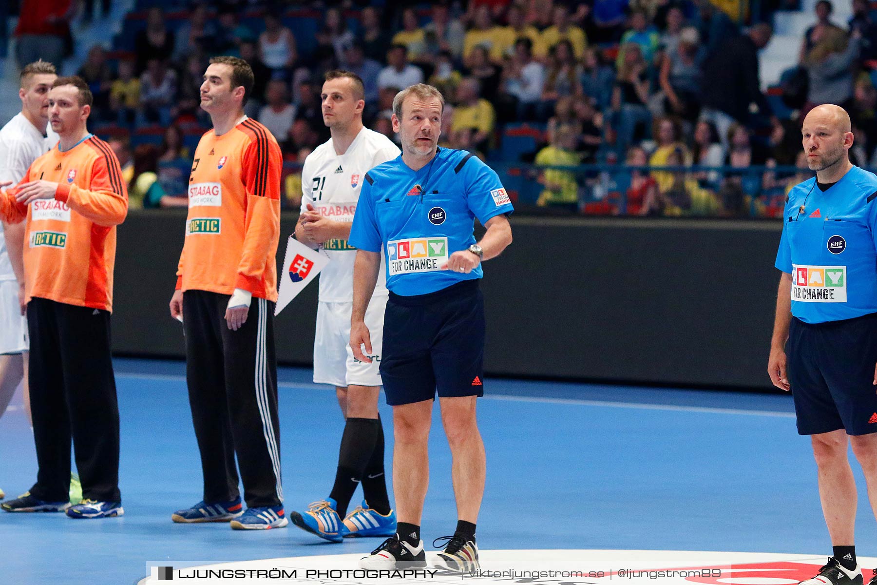 EM-kval Sverige-Slovakien 27-22,herr,Hovet,Stockholm,Sverige,Handboll,,2015,151759