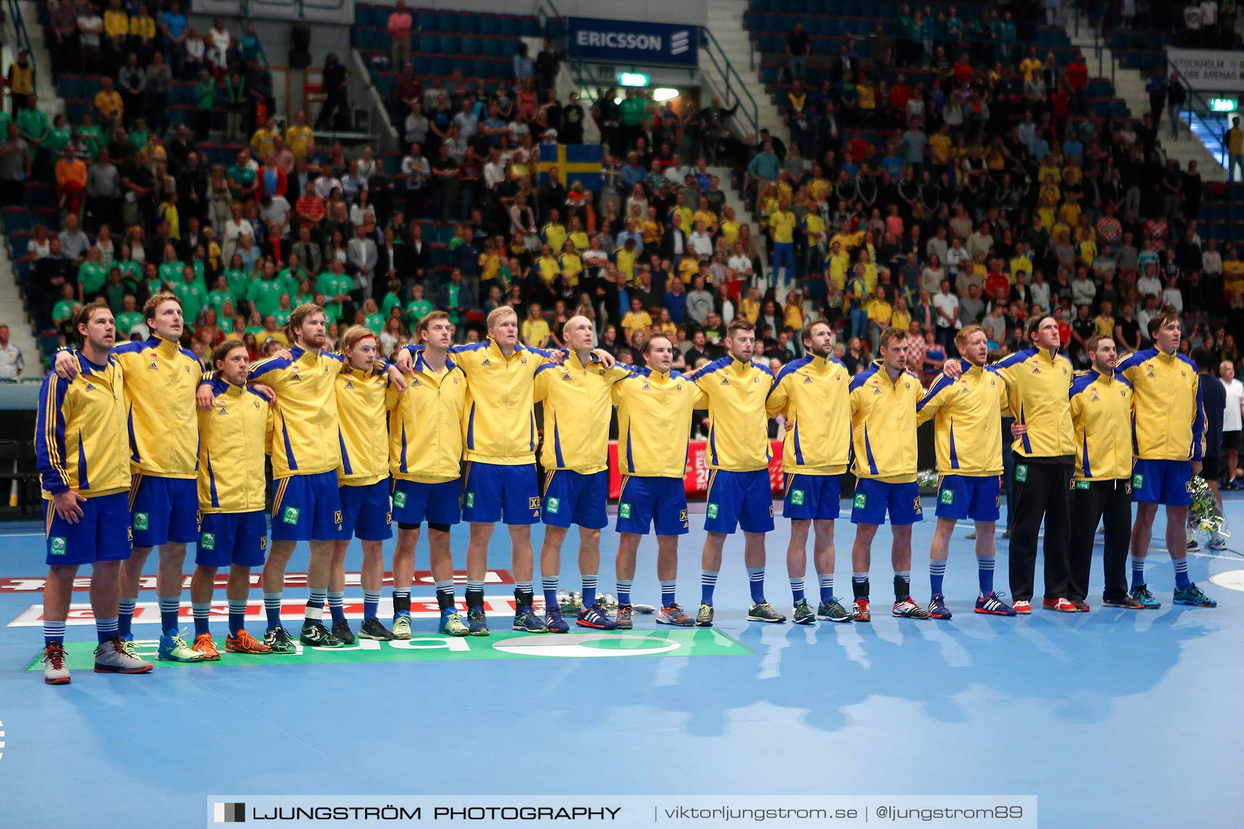 EM-kval Sverige-Slovakien 27-22,herr,Hovet,Stockholm,Sverige,Handboll,,2015,151982