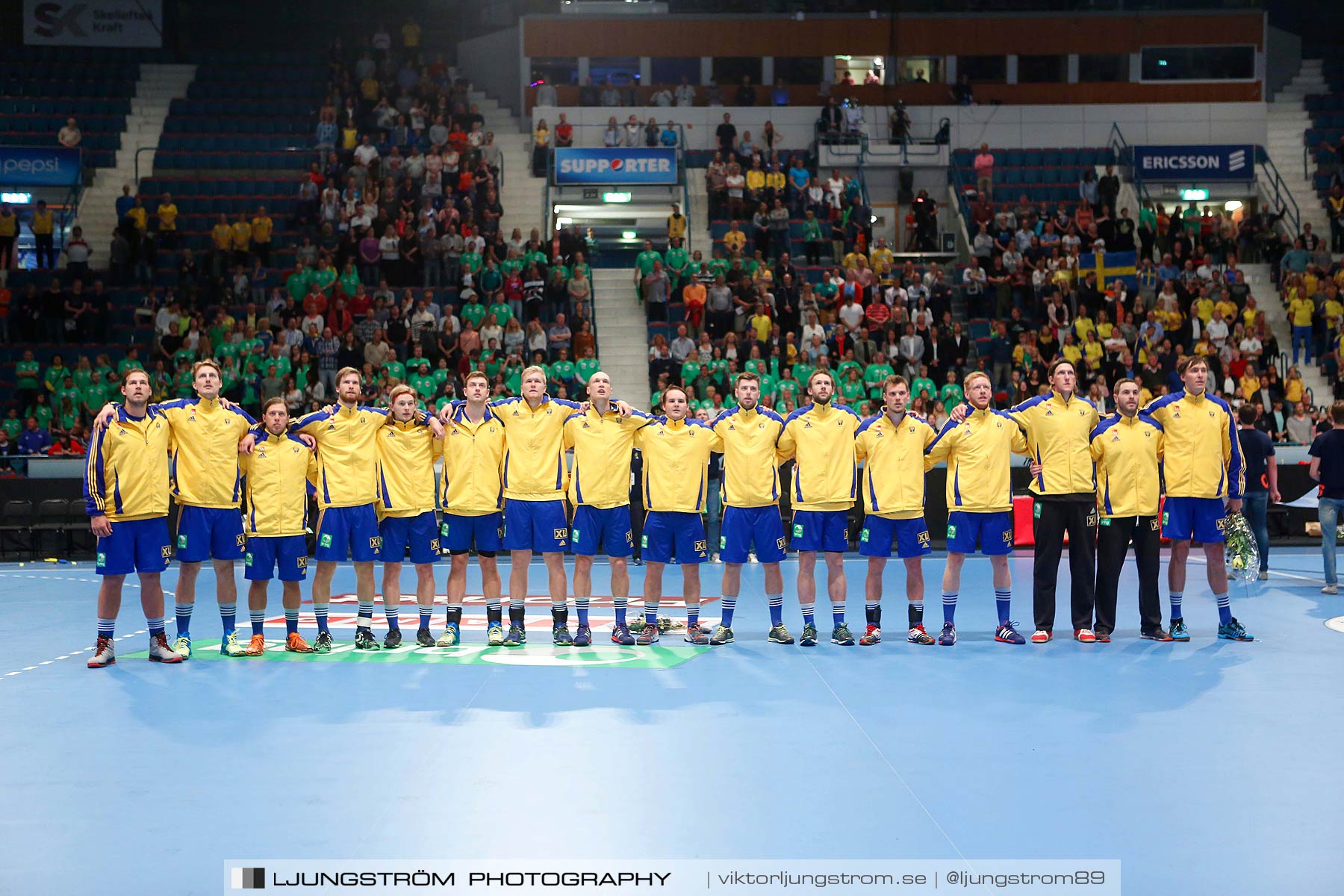 EM-kval Sverige-Slovakien 27-22,herr,Hovet,Stockholm,Sverige,Handboll,,2015,151983