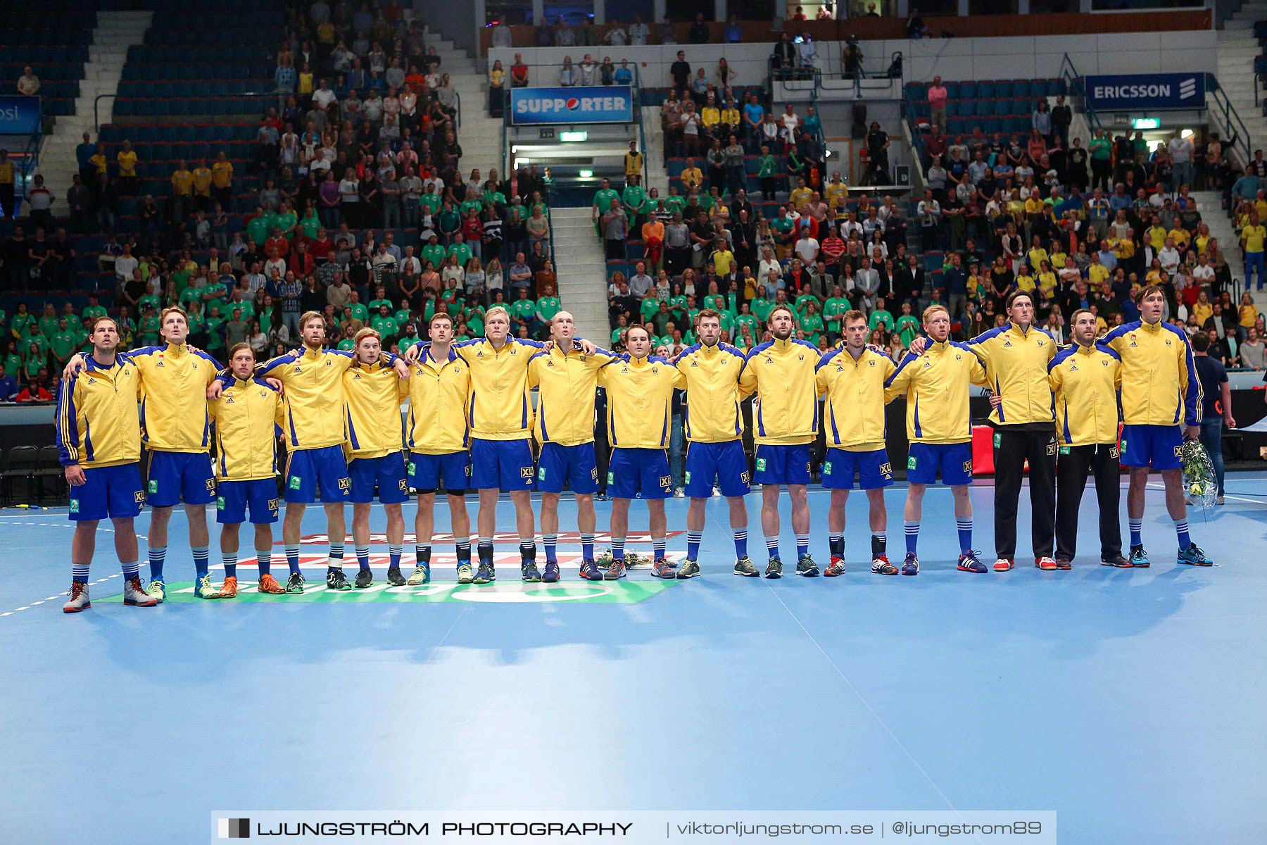 EM-kval Sverige-Slovakien 27-22,herr,Hovet,Stockholm,Sverige,Handboll,,2015,151987