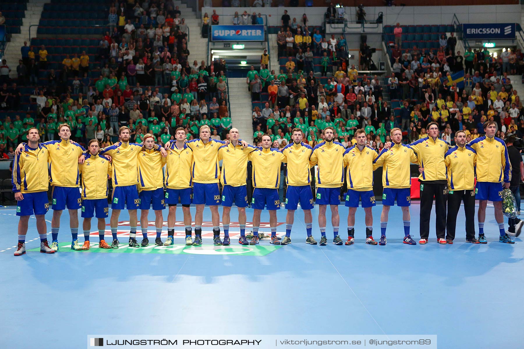 EM-kval Sverige-Slovakien 27-22,herr,Hovet,Stockholm,Sverige,Handboll,,2015,151991