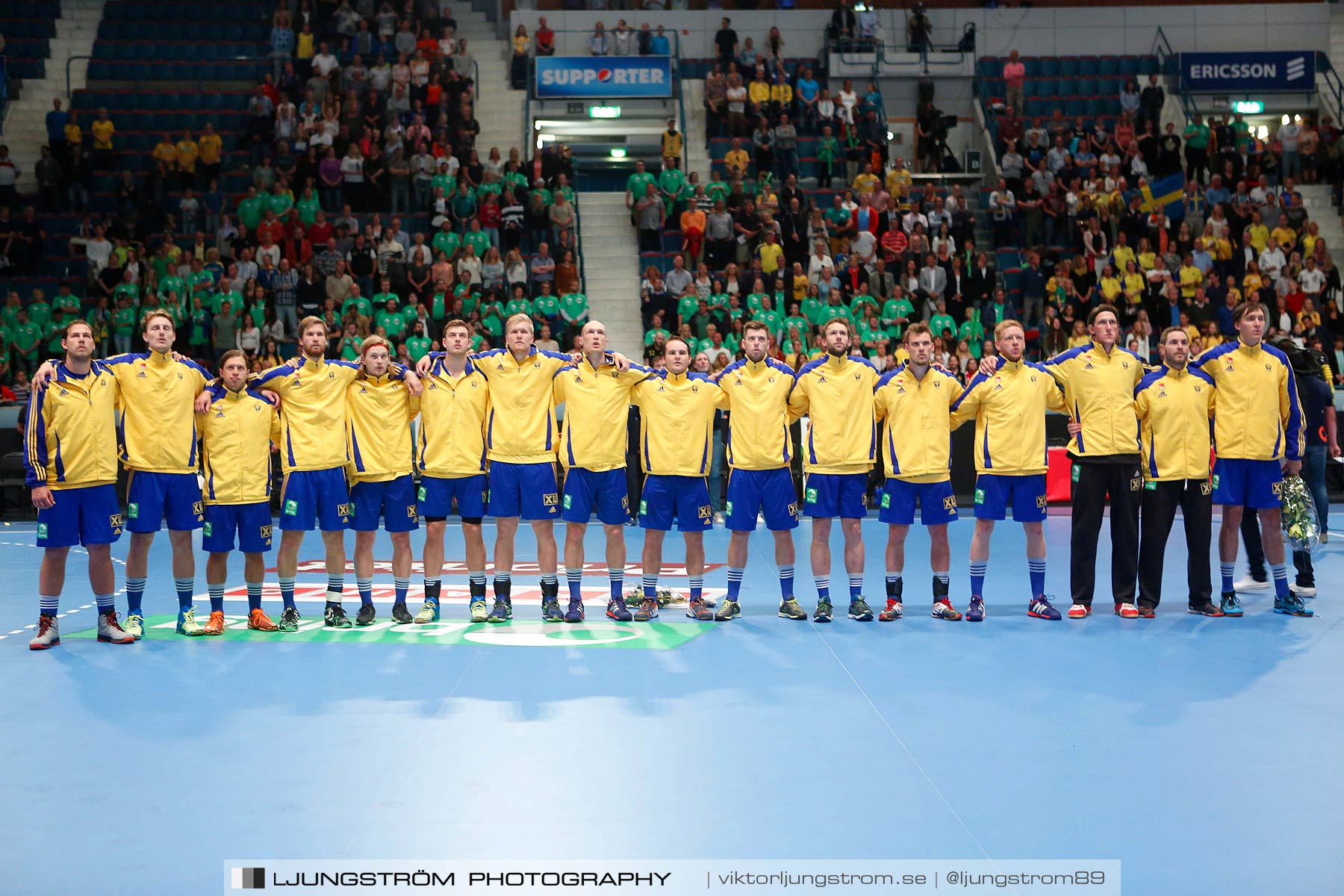 EM-kval Sverige-Slovakien 27-22,herr,Hovet,Stockholm,Sverige,Handboll,,2015,151992