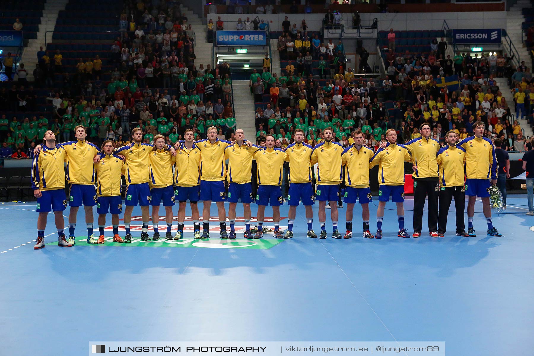 EM-kval Sverige-Slovakien 27-22,herr,Hovet,Stockholm,Sverige,Handboll,,2015,151993