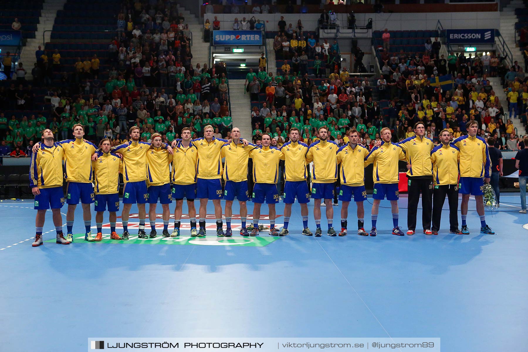 EM-kval Sverige-Slovakien 27-22,herr,Hovet,Stockholm,Sverige,Handboll,,2015,151994