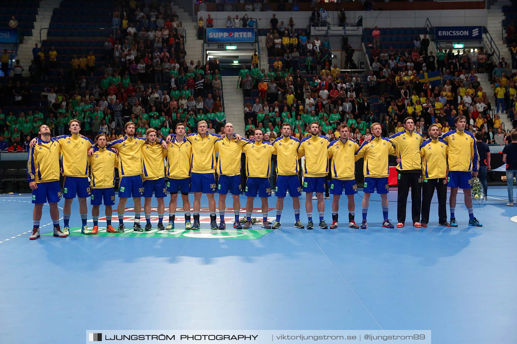 EM-kval Sverige-Slovakien 27-22,herr,Hovet,Stockholm,Sverige,Handboll,,2015,151995