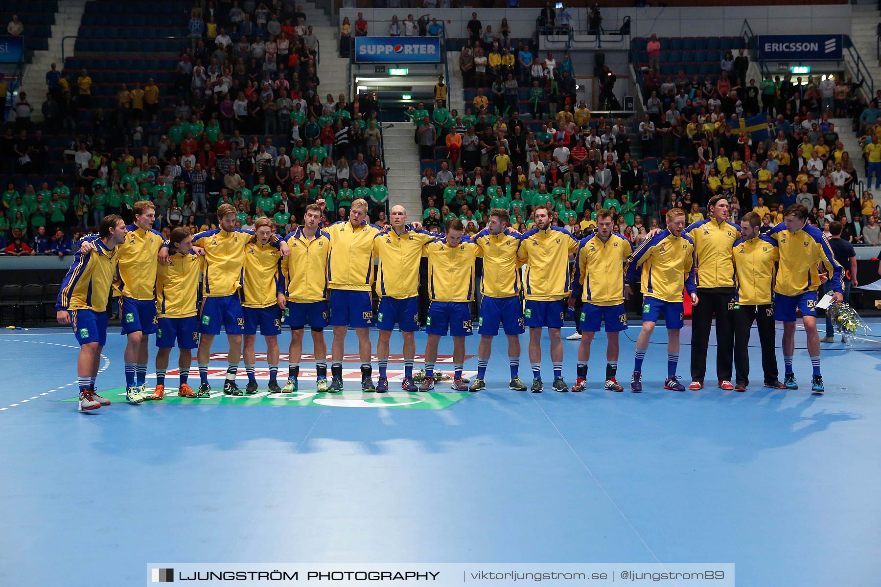 EM-kval Sverige-Slovakien 27-22,herr,Hovet,Stockholm,Sverige,Handboll,,2015,151997