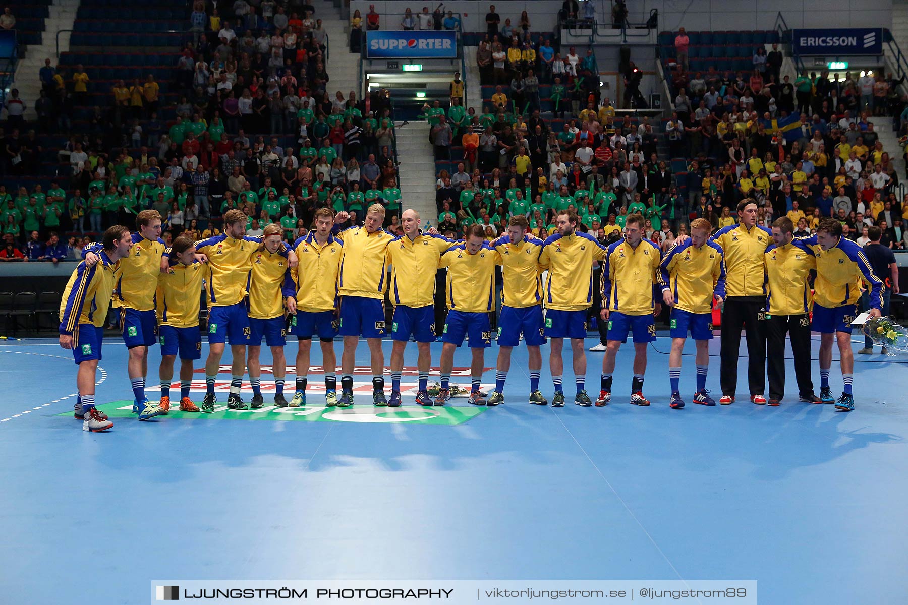 EM-kval Sverige-Slovakien 27-22,herr,Hovet,Stockholm,Sverige,Handboll,,2015,151998