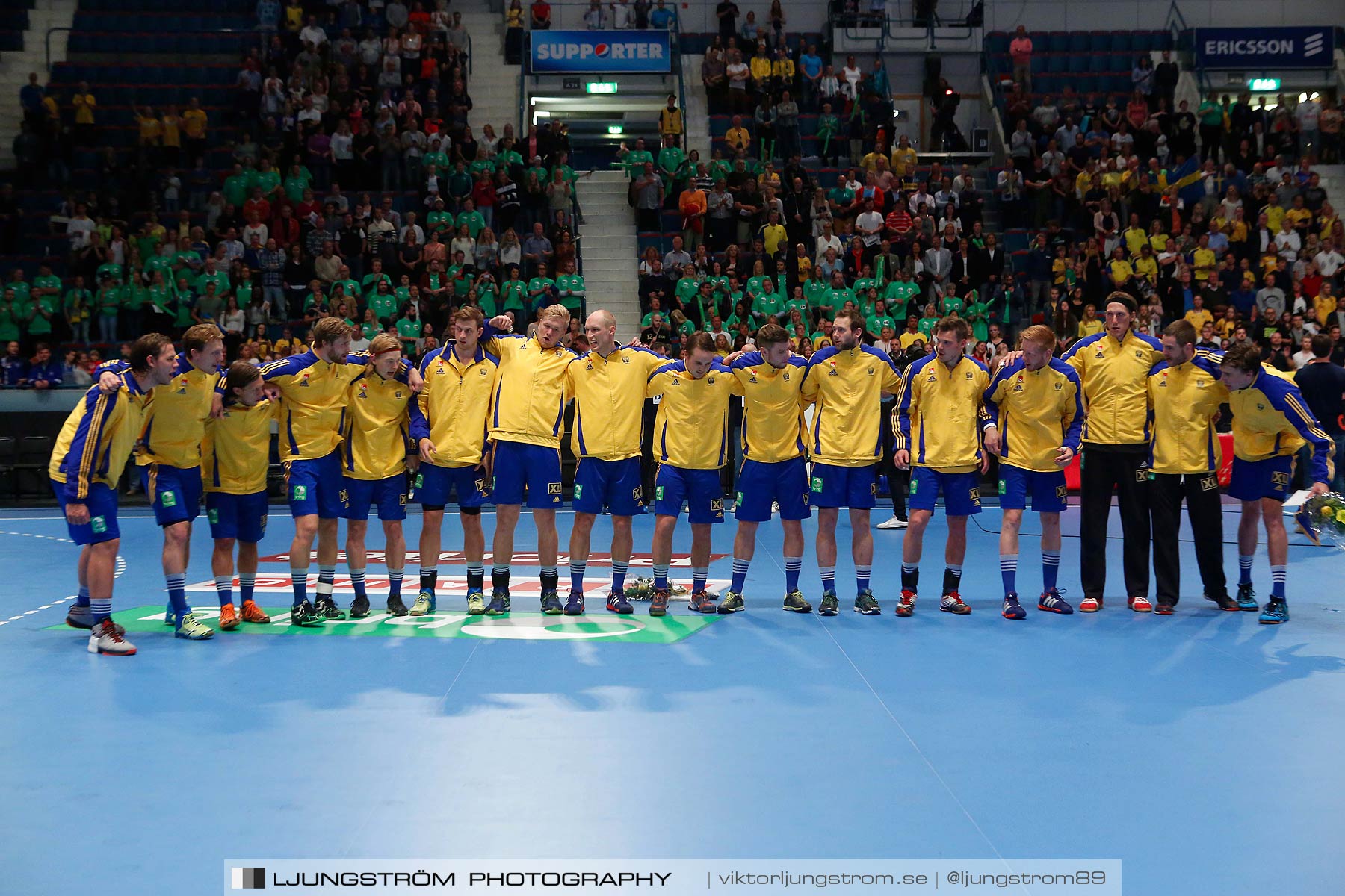 EM-kval Sverige-Slovakien 27-22,herr,Hovet,Stockholm,Sverige,Handboll,,2015,151999