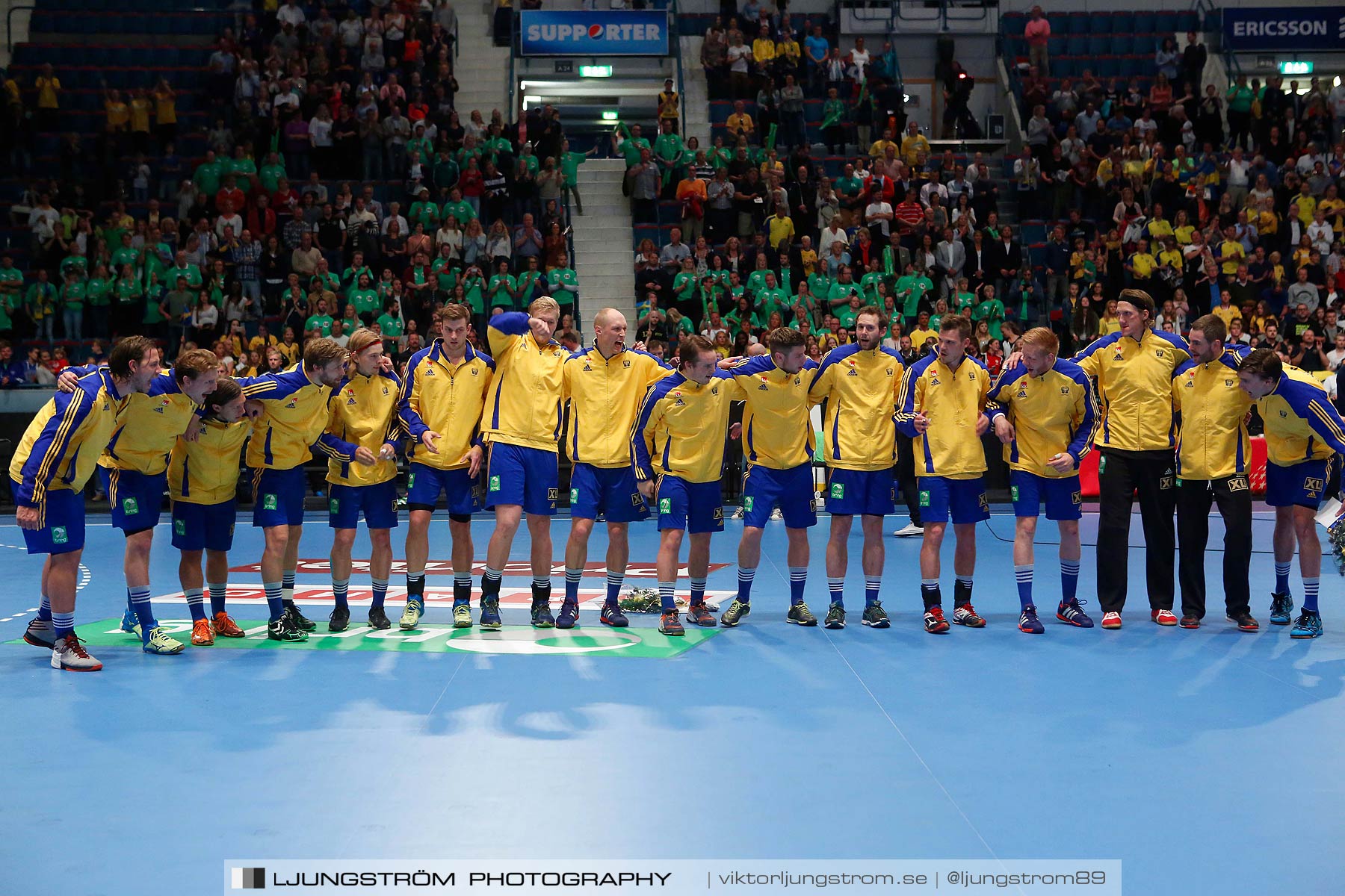 EM-kval Sverige-Slovakien 27-22,herr,Hovet,Stockholm,Sverige,Handboll,,2015,152001