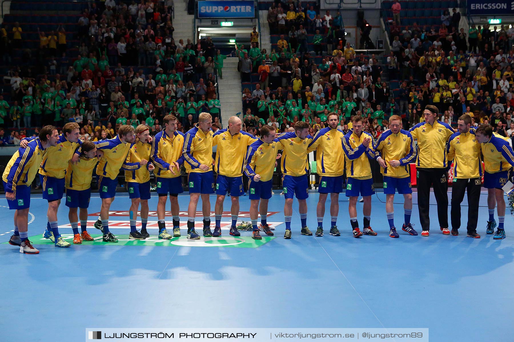 EM-kval Sverige-Slovakien 27-22,herr,Hovet,Stockholm,Sverige,Handboll,,2015,152003