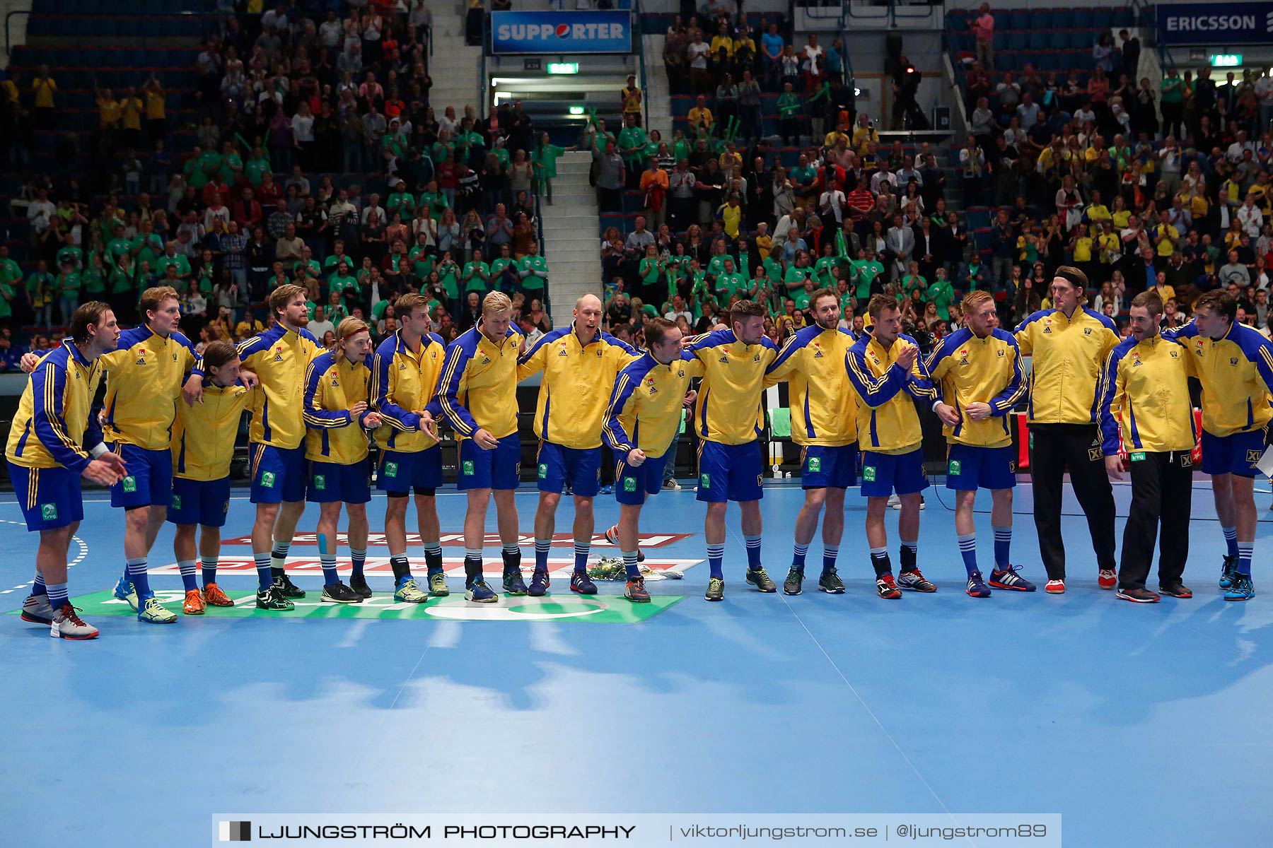 EM-kval Sverige-Slovakien 27-22,herr,Hovet,Stockholm,Sverige,Handboll,,2015,152005