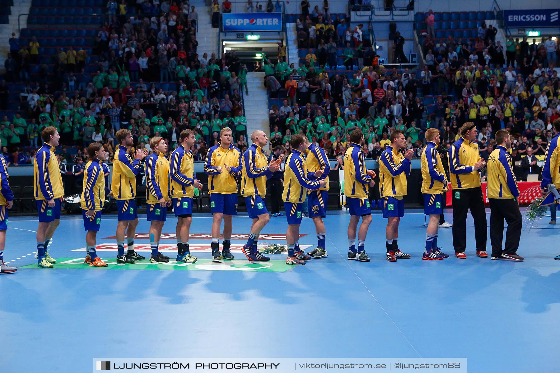 EM-kval Sverige-Slovakien 27-22,herr,Hovet,Stockholm,Sverige,Handboll,,2015,152015