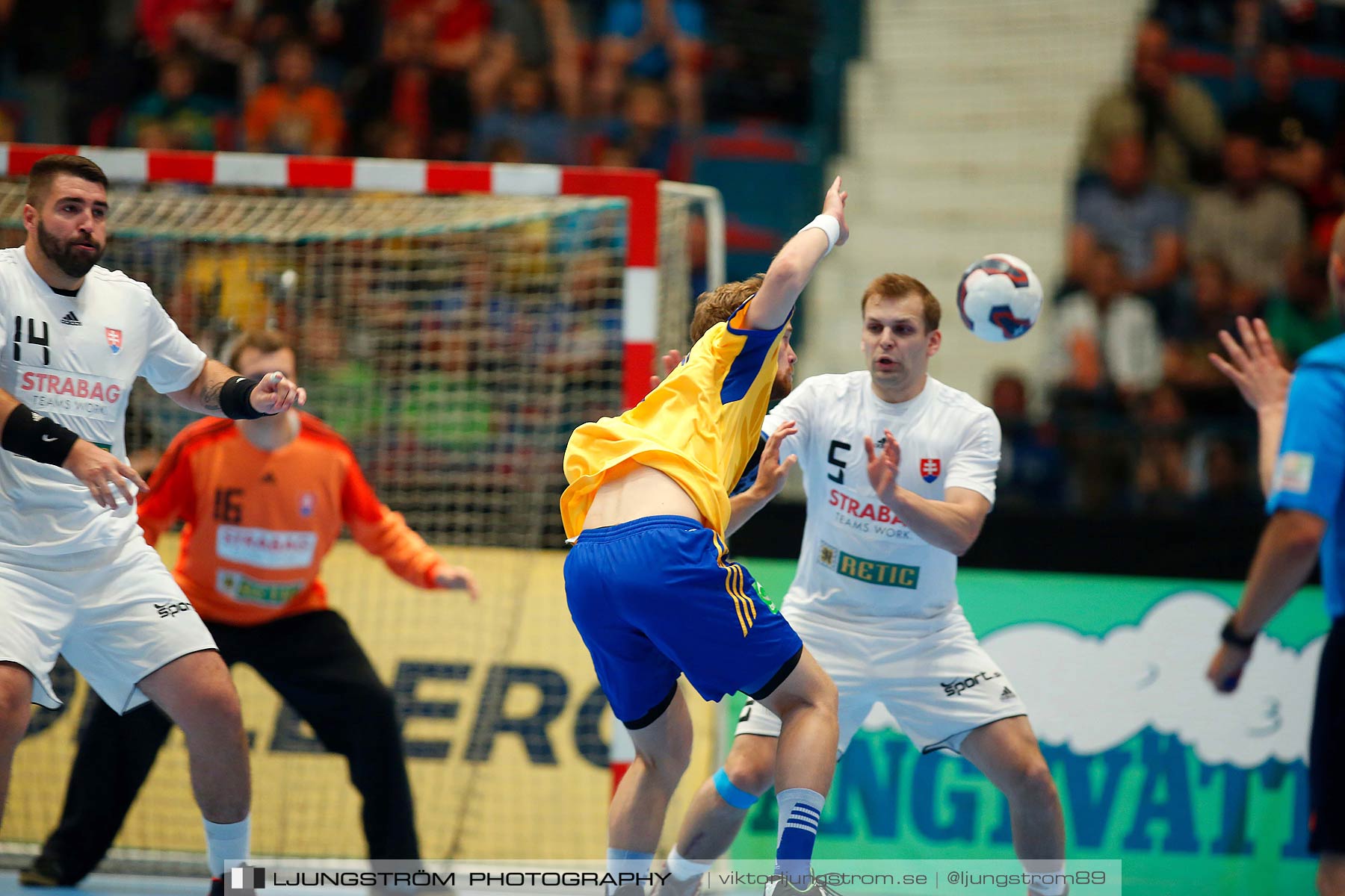 EM-kval Sverige-Slovakien 27-22,herr,Hovet,Stockholm,Sverige,Handboll,,2015,152066