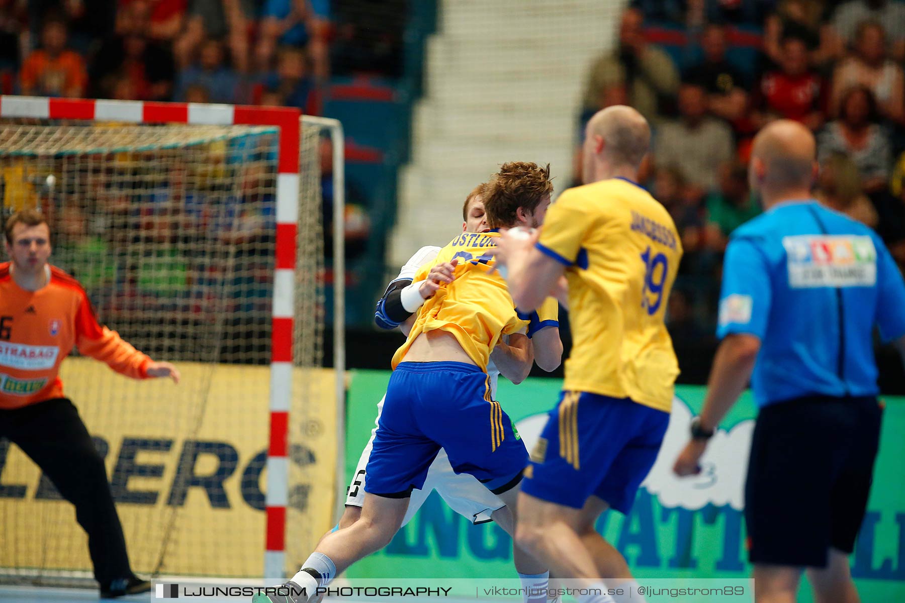 EM-kval Sverige-Slovakien 27-22,herr,Hovet,Stockholm,Sverige,Handboll,,2015,152067