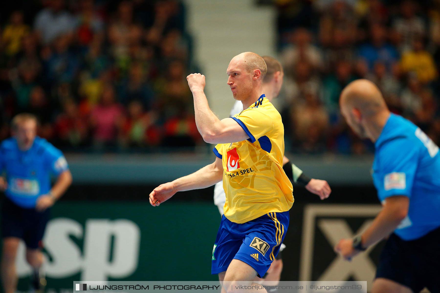 EM-kval Sverige-Slovakien 27-22,herr,Hovet,Stockholm,Sverige,Handboll,,2015,152080