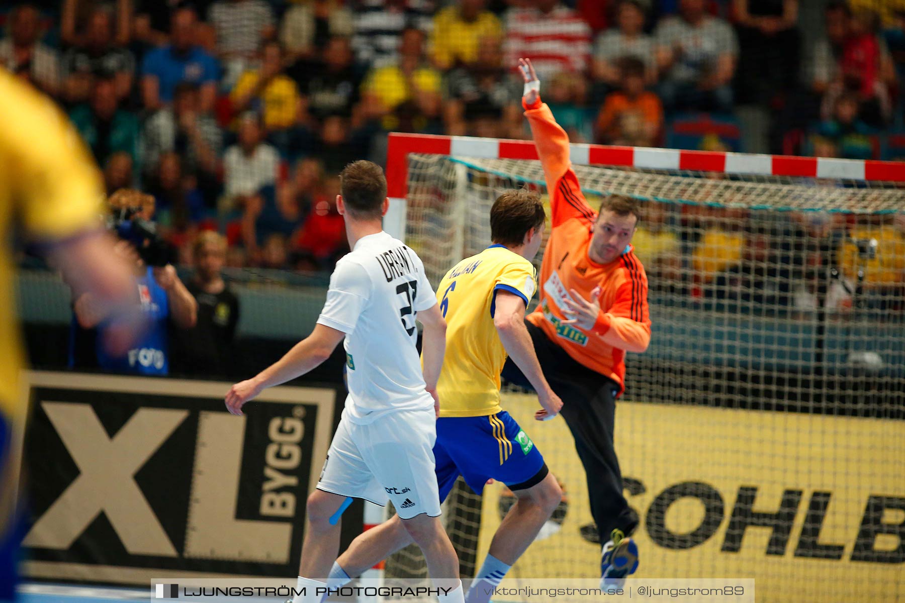 EM-kval Sverige-Slovakien 27-22,herr,Hovet,Stockholm,Sverige,Handboll,,2015,152131