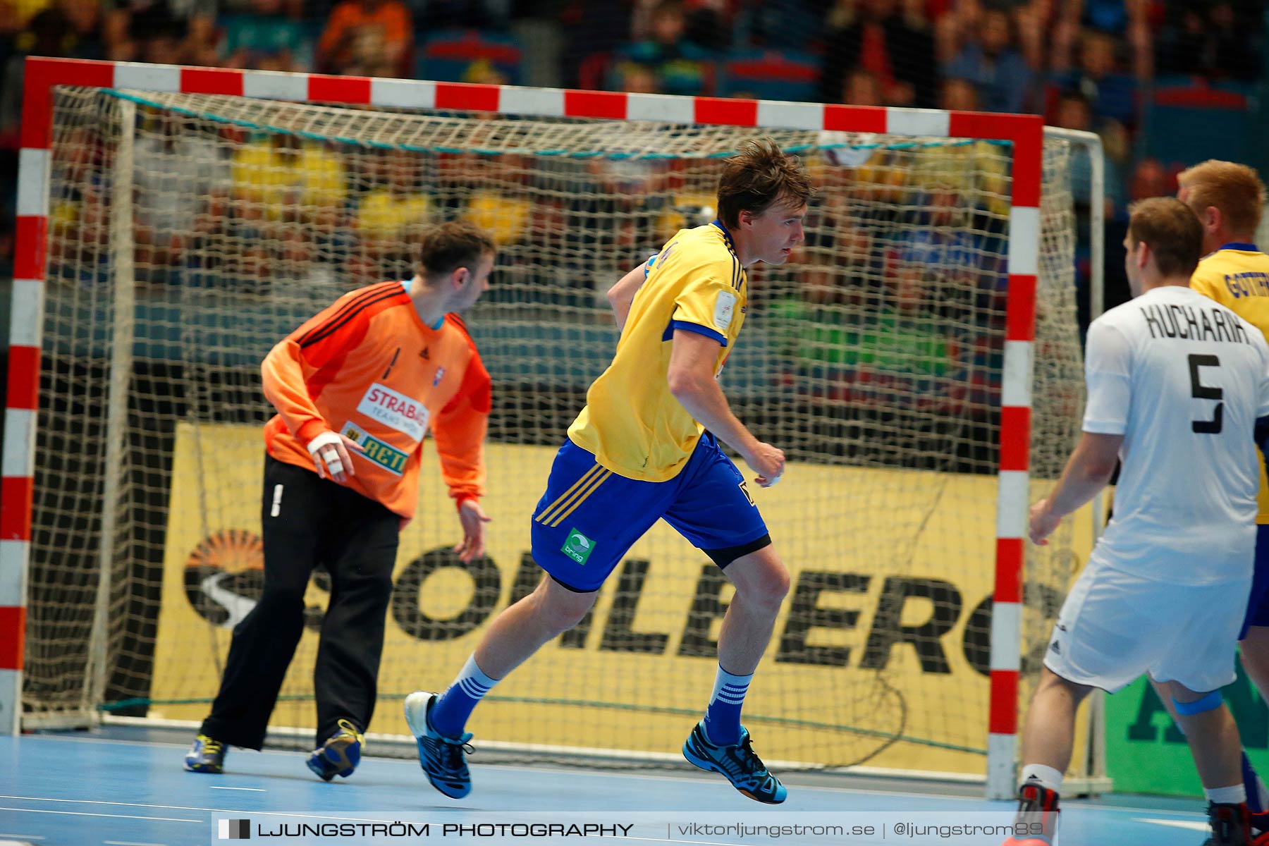 EM-kval Sverige-Slovakien 27-22,herr,Hovet,Stockholm,Sverige,Handboll,,2015,152133