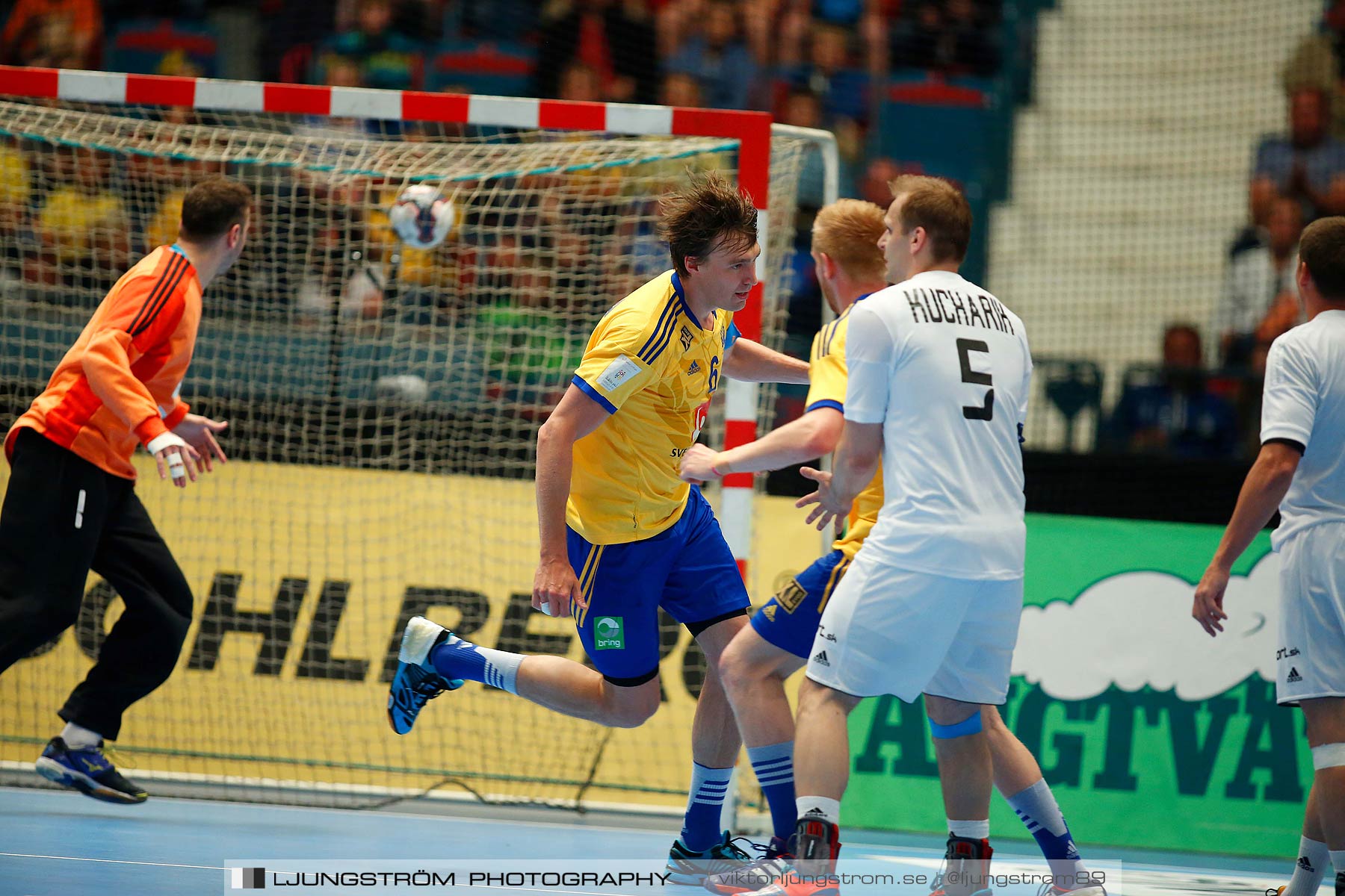 EM-kval Sverige-Slovakien 27-22,herr,Hovet,Stockholm,Sverige,Handboll,,2015,152134