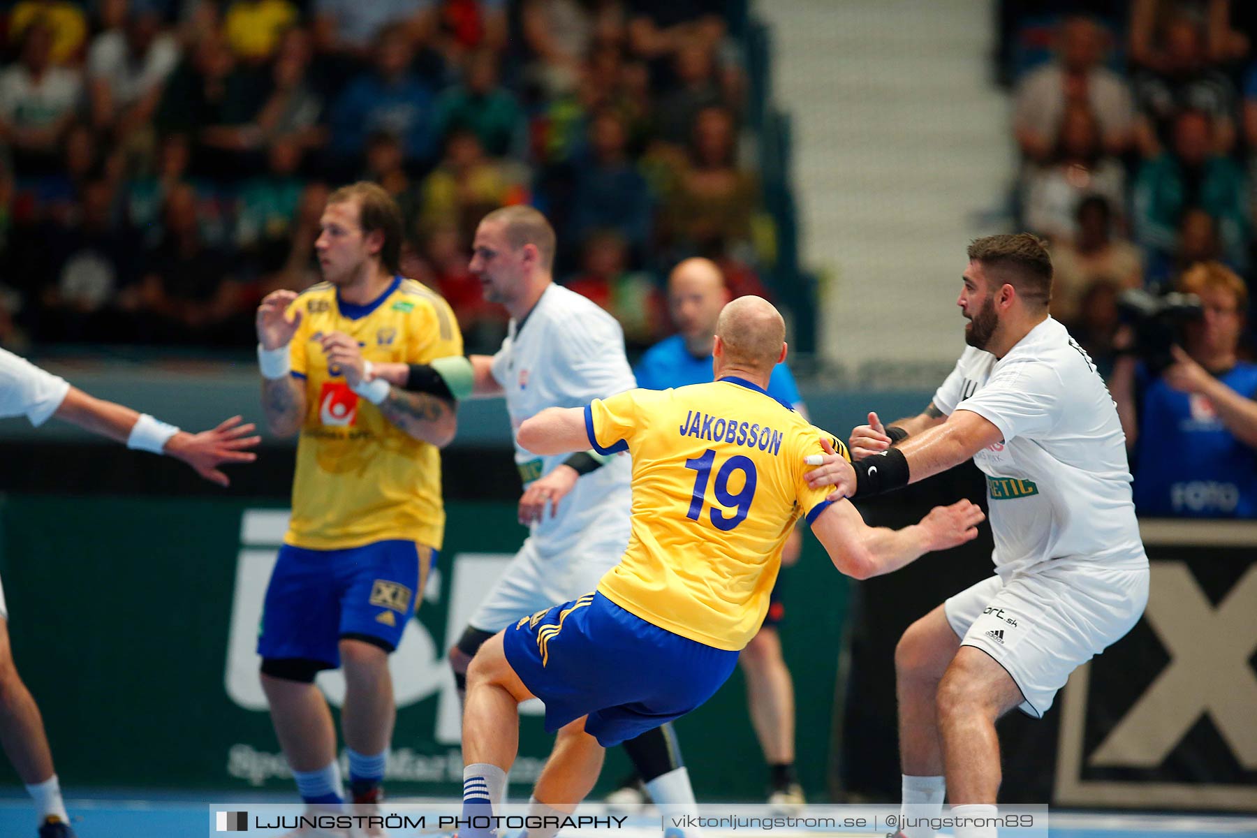 EM-kval Sverige-Slovakien 27-22,herr,Hovet,Stockholm,Sverige,Handboll,,2015,152159