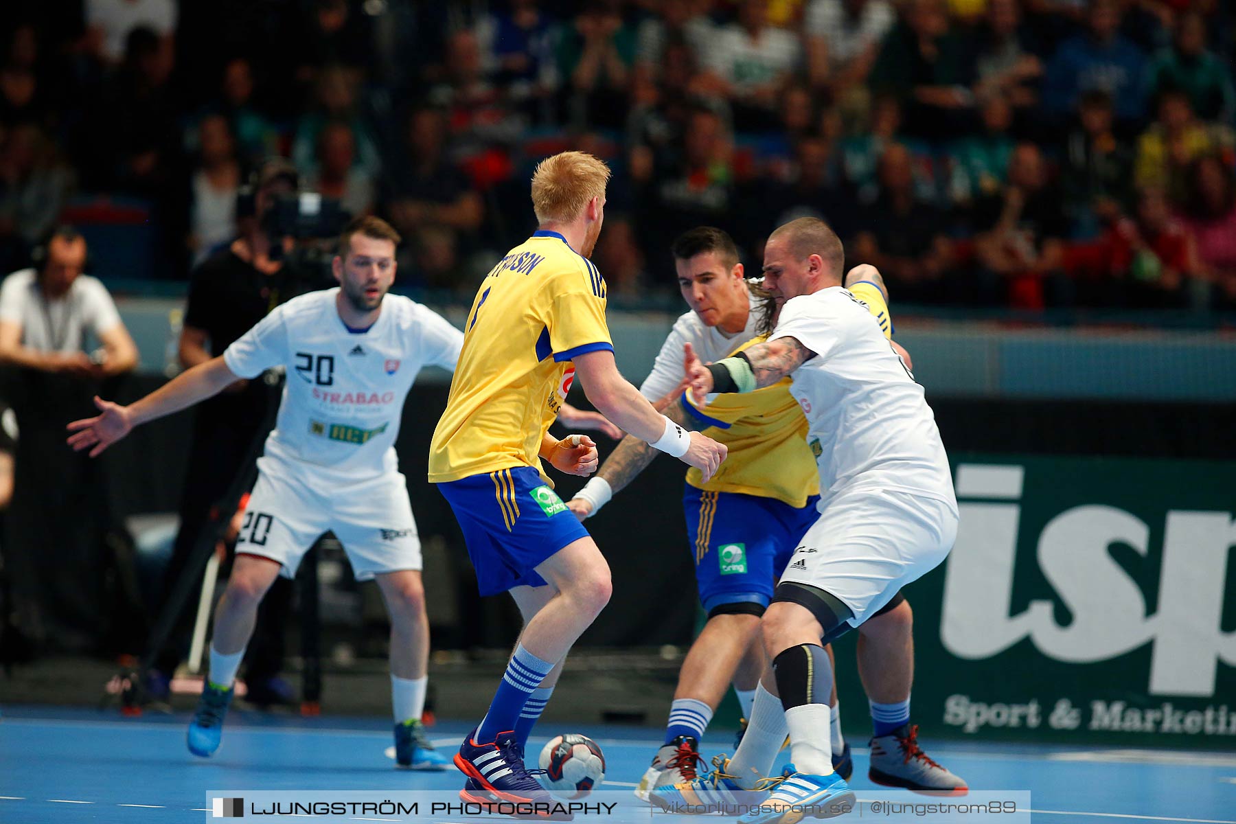 EM-kval Sverige-Slovakien 27-22,herr,Hovet,Stockholm,Sverige,Handboll,,2015,152160