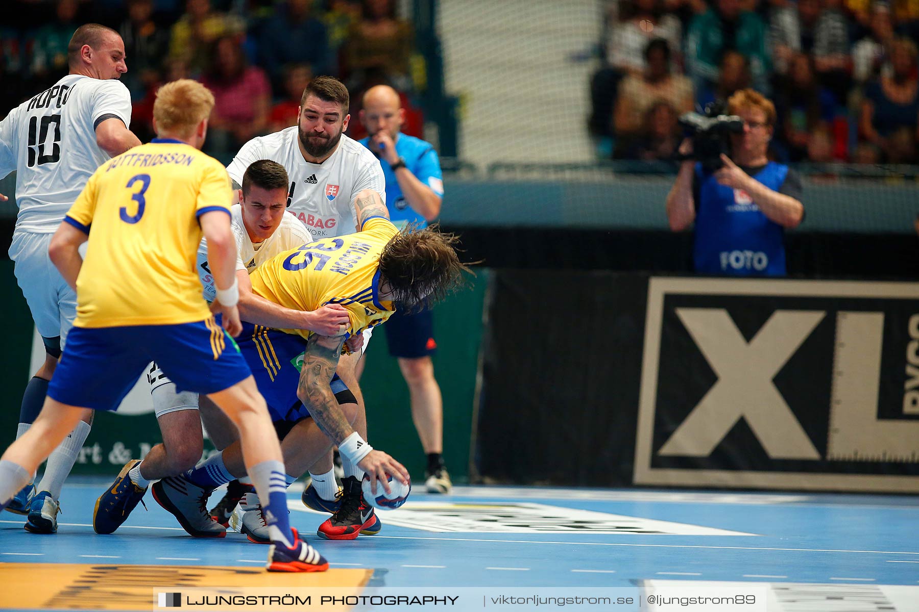 EM-kval Sverige-Slovakien 27-22,herr,Hovet,Stockholm,Sverige,Handboll,,2015,152163