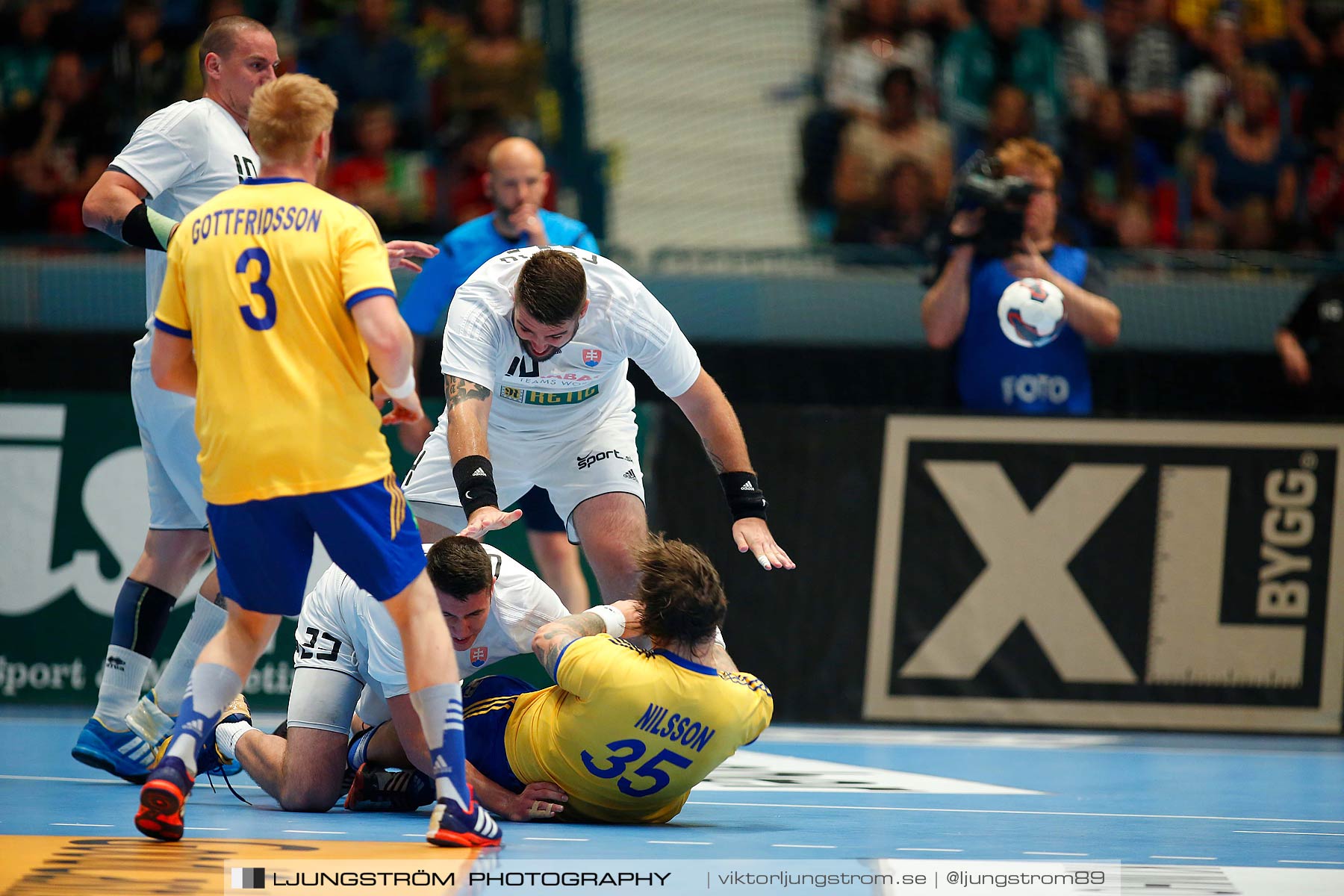 EM-kval Sverige-Slovakien 27-22,herr,Hovet,Stockholm,Sverige,Handboll,,2015,152166