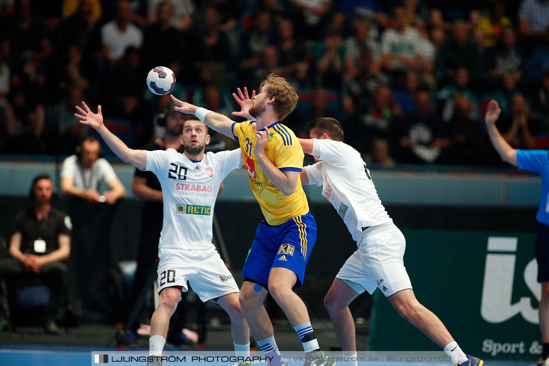 EM-kval Sverige-Slovakien 27-22,herr,Hovet,Stockholm,Sverige,Handboll,,2015,152168