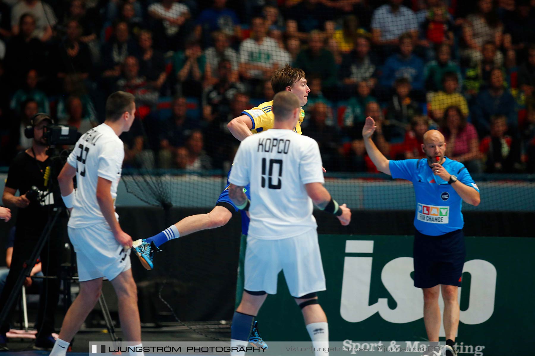 EM-kval Sverige-Slovakien 27-22,herr,Hovet,Stockholm,Sverige,Handboll,,2015,152171