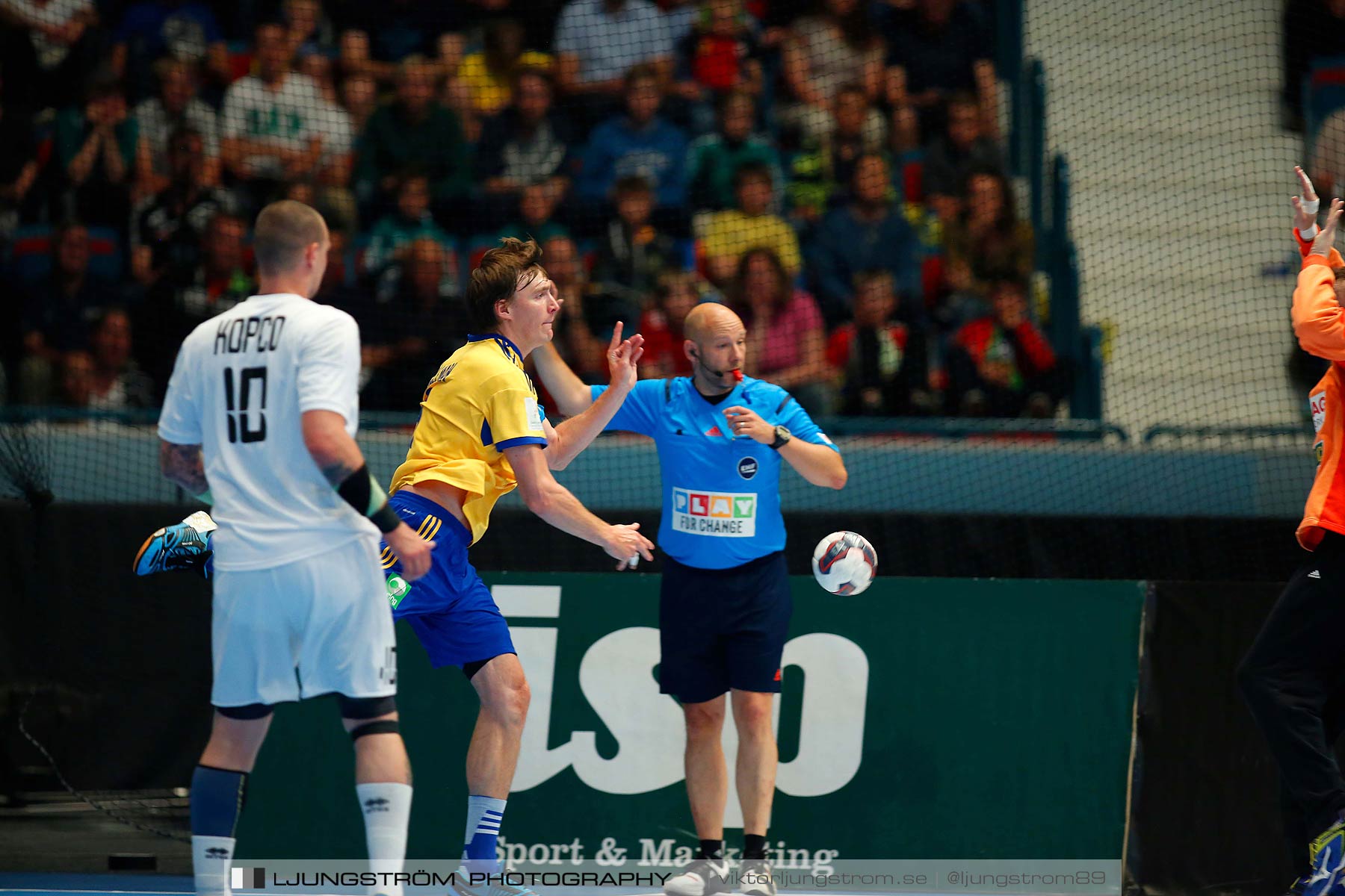 EM-kval Sverige-Slovakien 27-22,herr,Hovet,Stockholm,Sverige,Handboll,,2015,152172