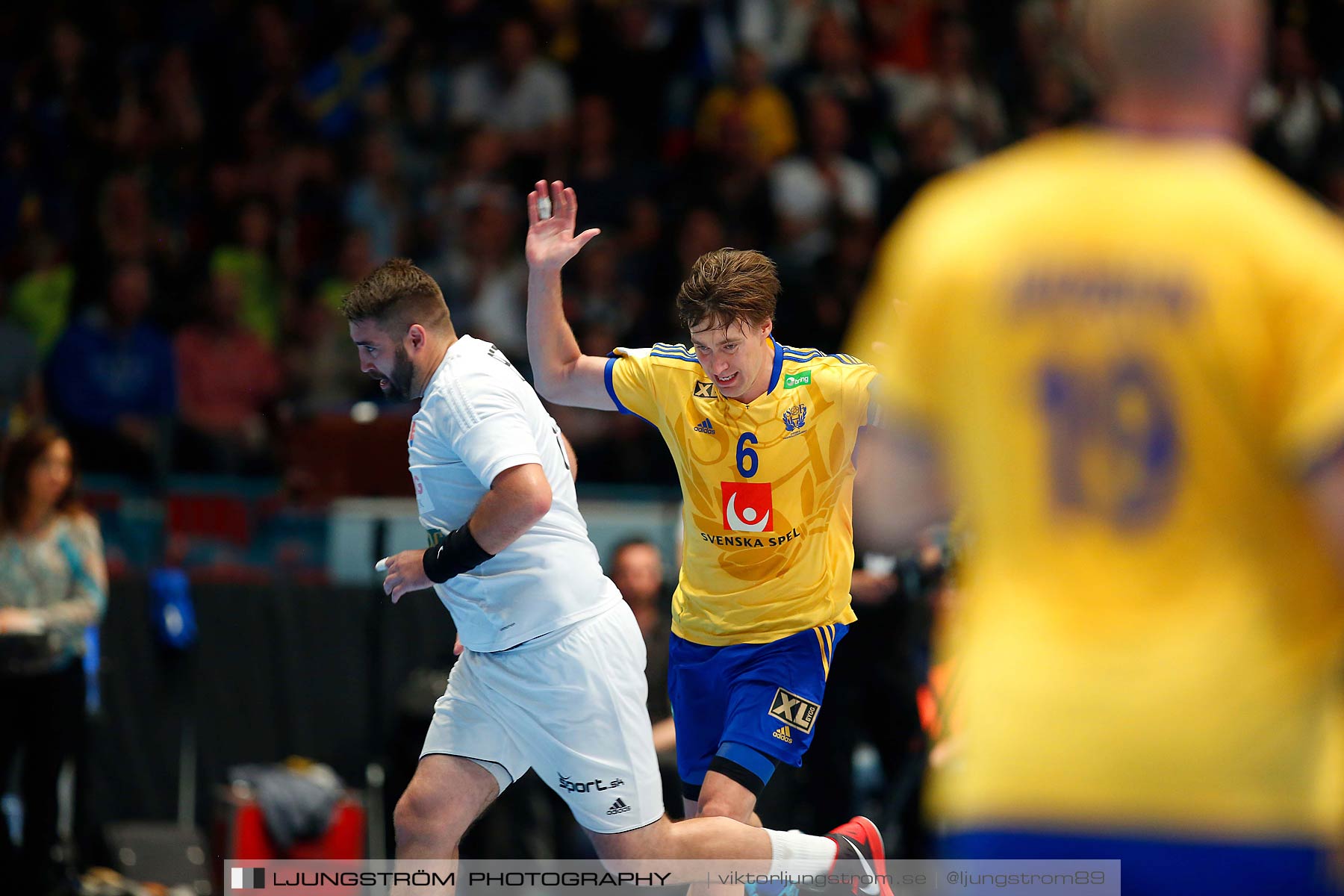 EM-kval Sverige-Slovakien 27-22,herr,Hovet,Stockholm,Sverige,Handboll,,2015,152177