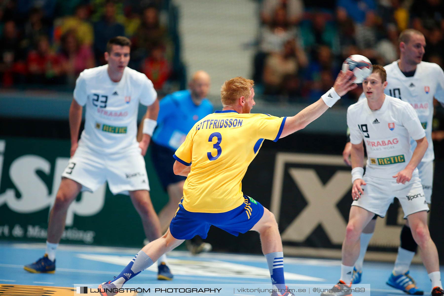 EM-kval Sverige-Slovakien 27-22,herr,Hovet,Stockholm,Sverige,Handboll,,2015,152203