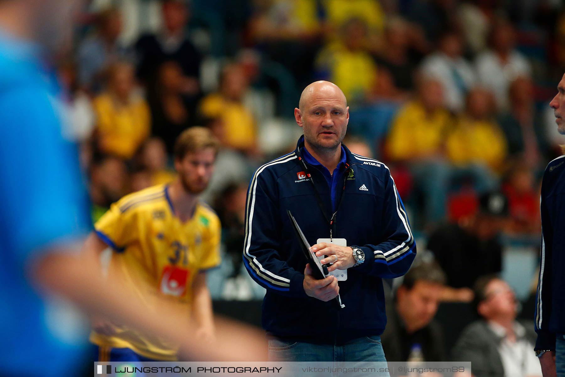 EM-kval Sverige-Slovakien 27-22,herr,Hovet,Stockholm,Sverige,Handboll,,2015,152235