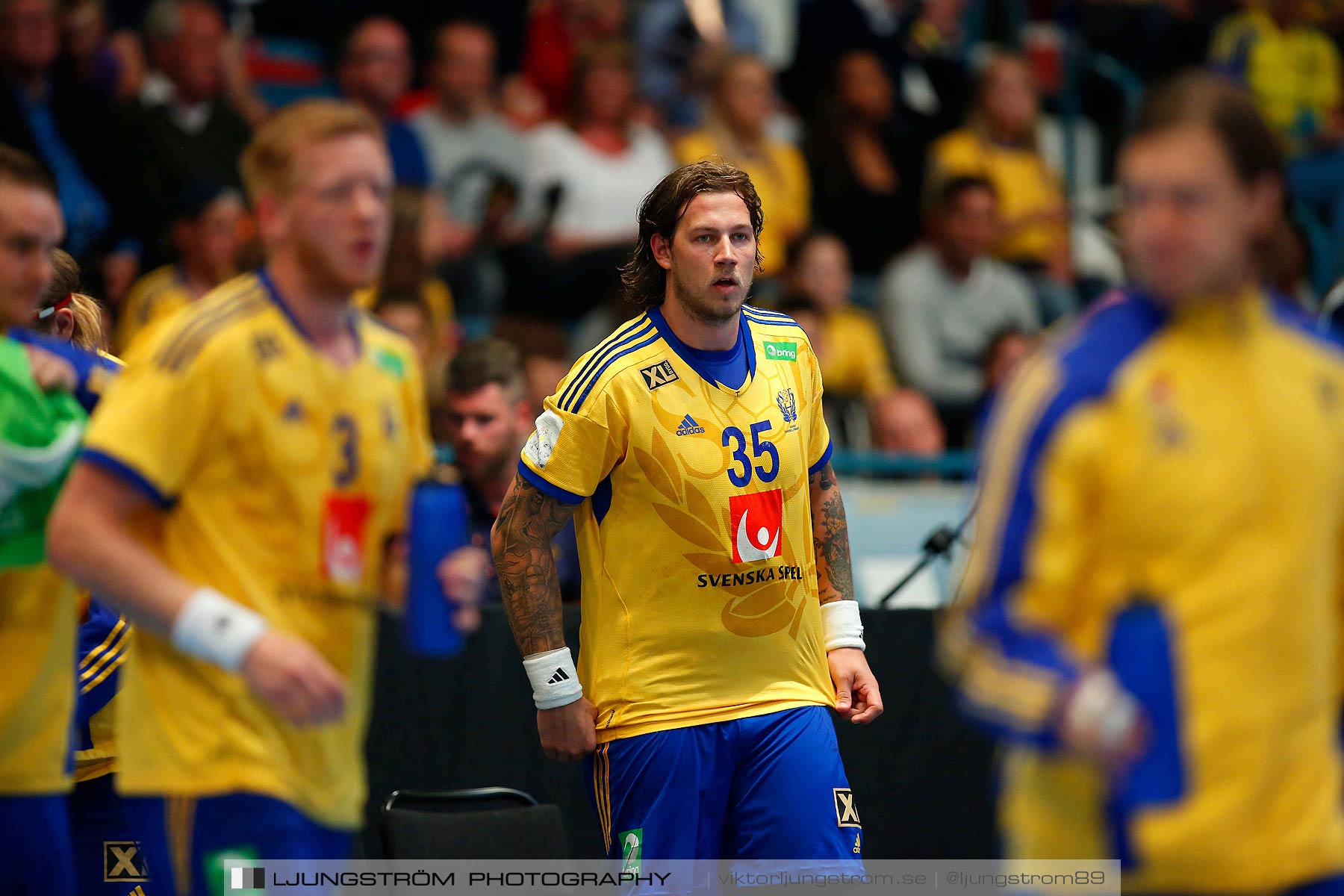 EM-kval Sverige-Slovakien 27-22,herr,Hovet,Stockholm,Sverige,Handboll,,2015,152240