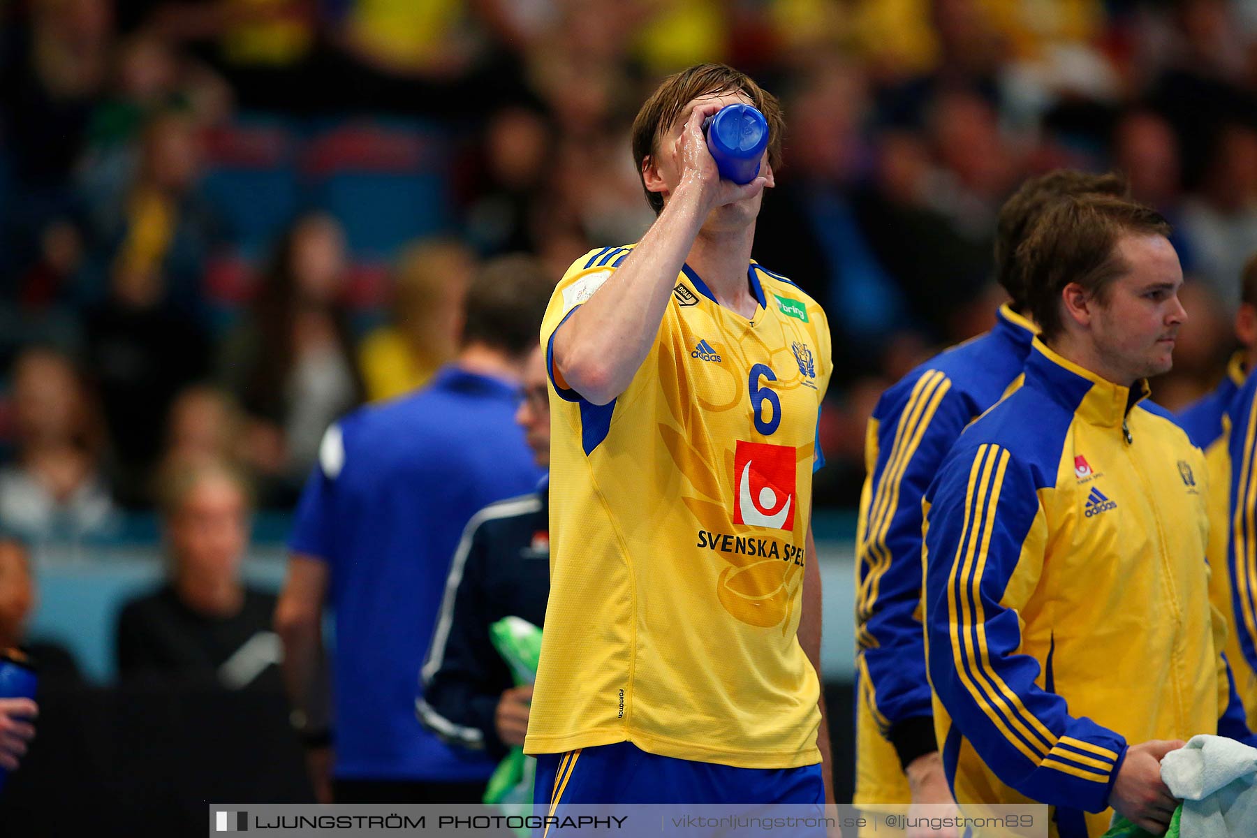 EM-kval Sverige-Slovakien 27-22,herr,Hovet,Stockholm,Sverige,Handboll,,2015,152256