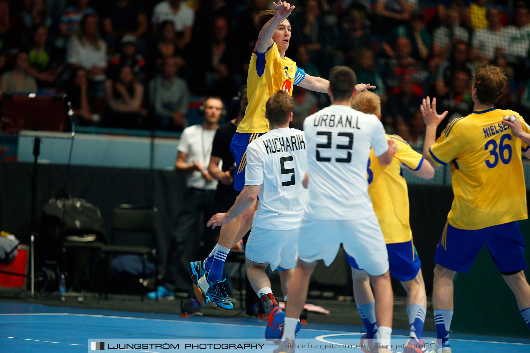 EM-kval Sverige-Slovakien 27-22,herr,Hovet,Stockholm,Sverige,Handboll,,2015,152268