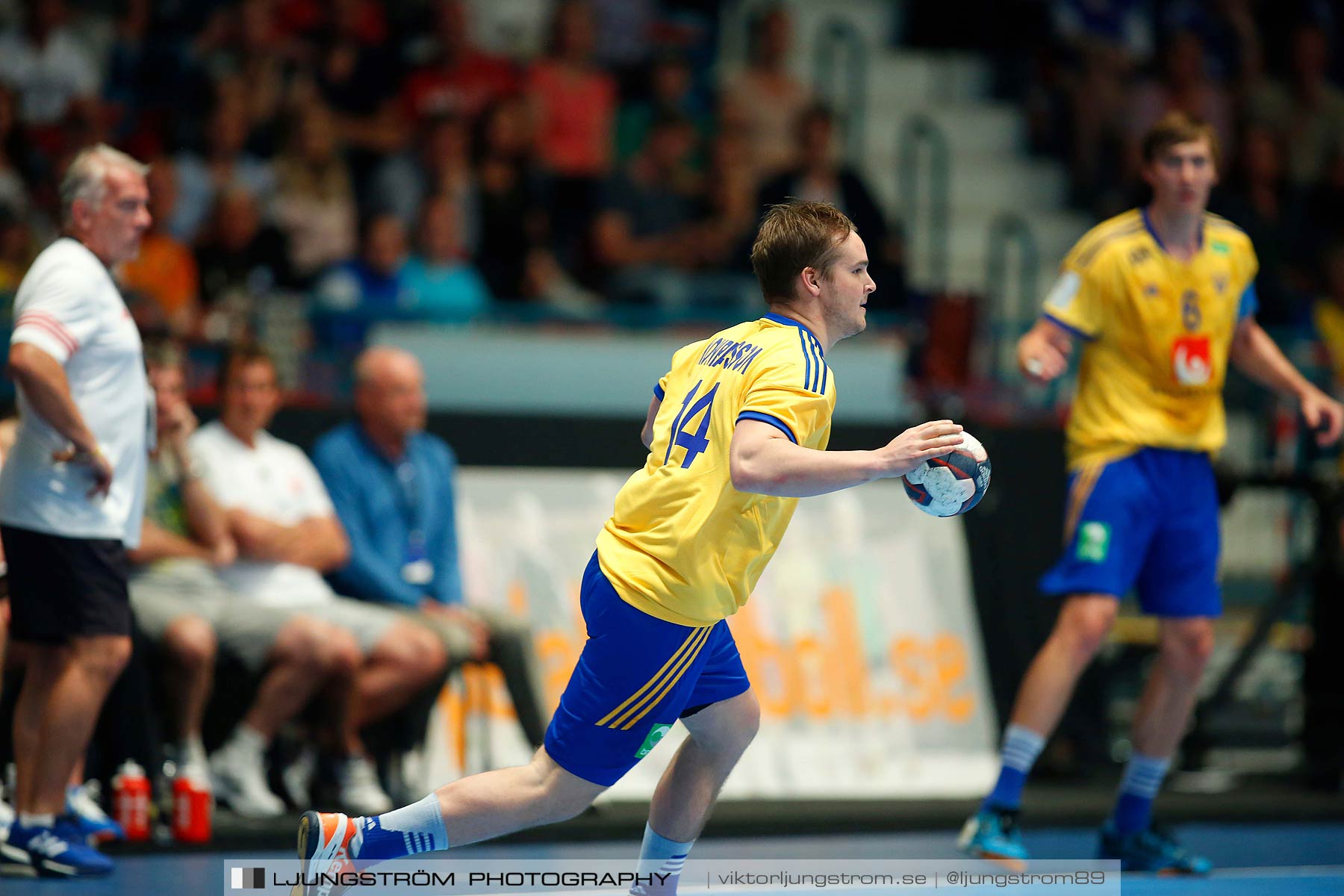 EM-kval Sverige-Slovakien 27-22,herr,Hovet,Stockholm,Sverige,Handboll,,2015,152301