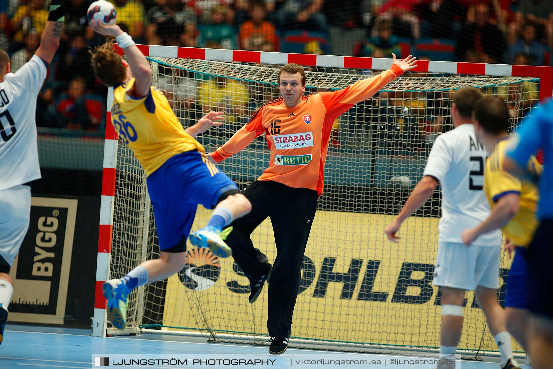 EM-kval Sverige-Slovakien 27-22,herr,Hovet,Stockholm,Sverige,Handboll,,2015,152306