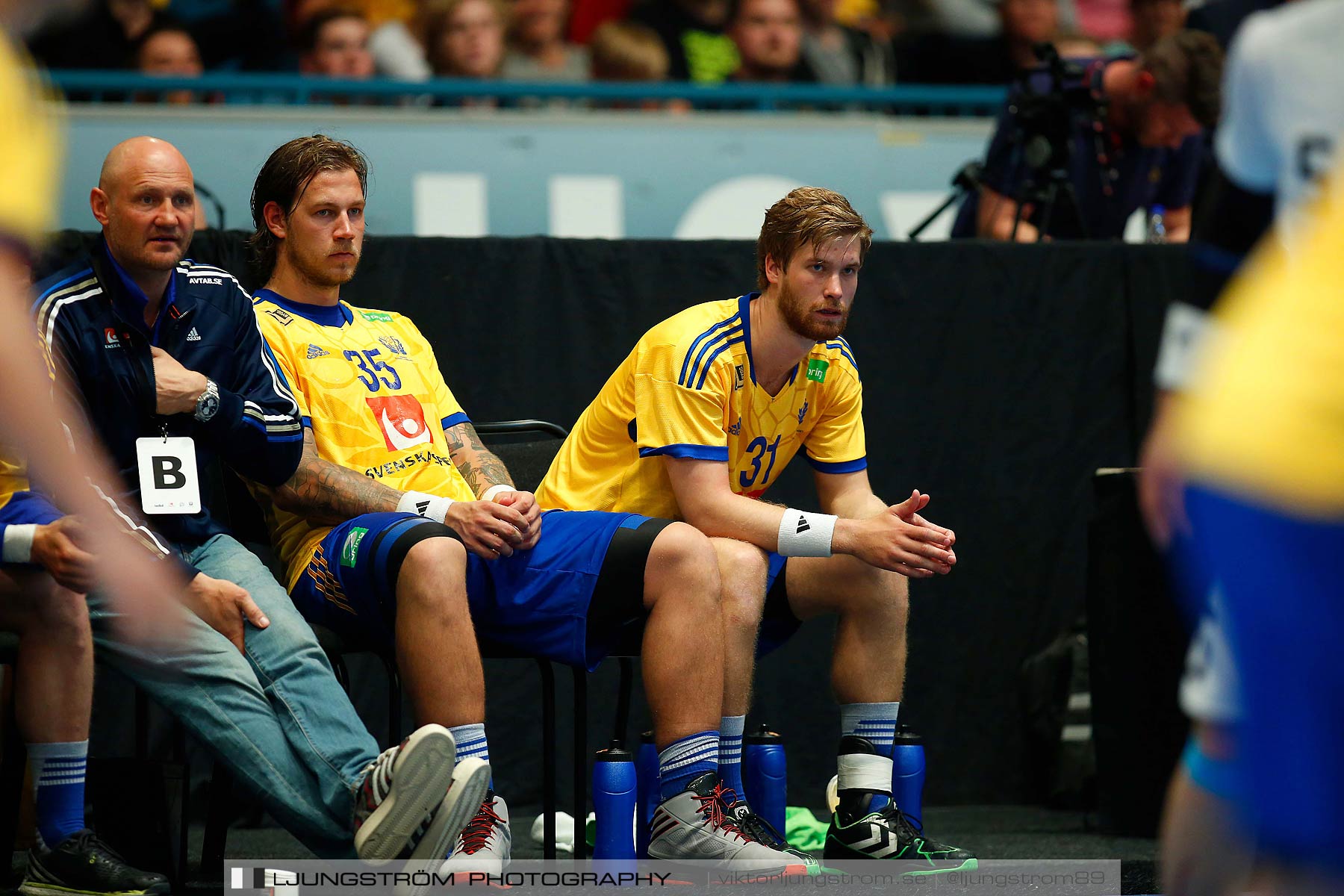 EM-kval Sverige-Slovakien 27-22,herr,Hovet,Stockholm,Sverige,Handboll,,2015,152332